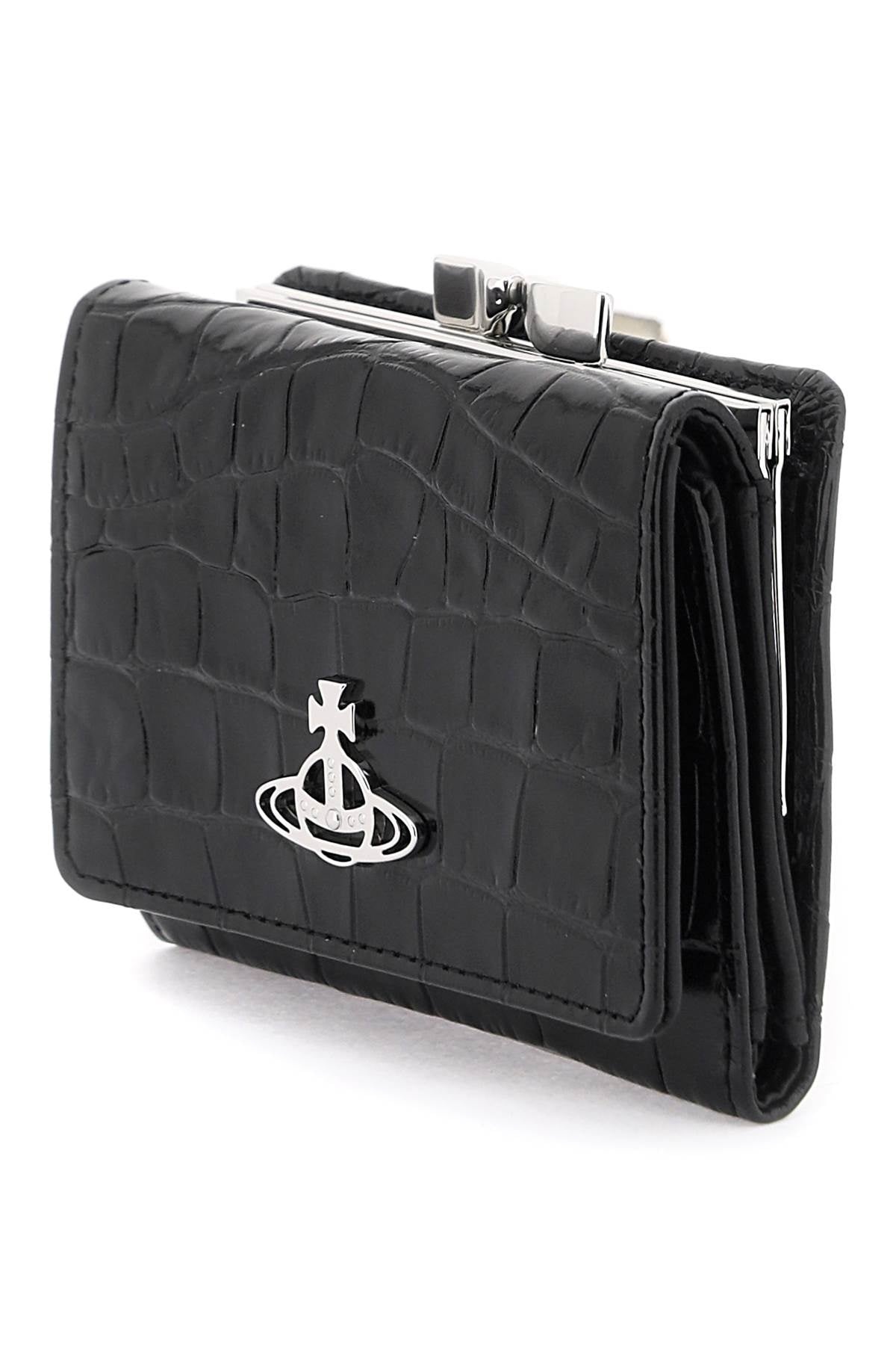 Vivienne Westwood Croc Embossed Leather Wallet | wananluxury