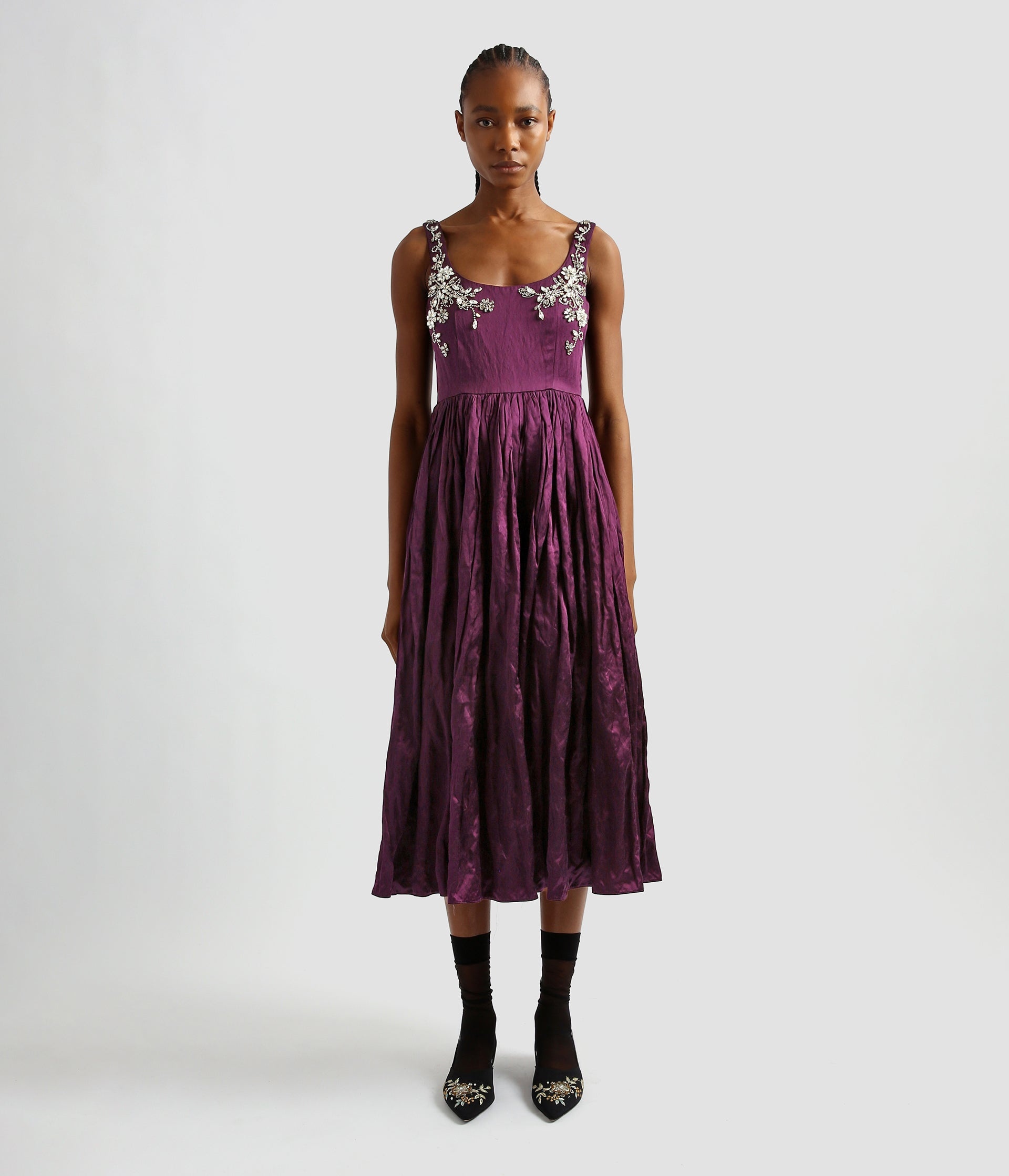 FIT AND FLARE MIDI DRESS - 2