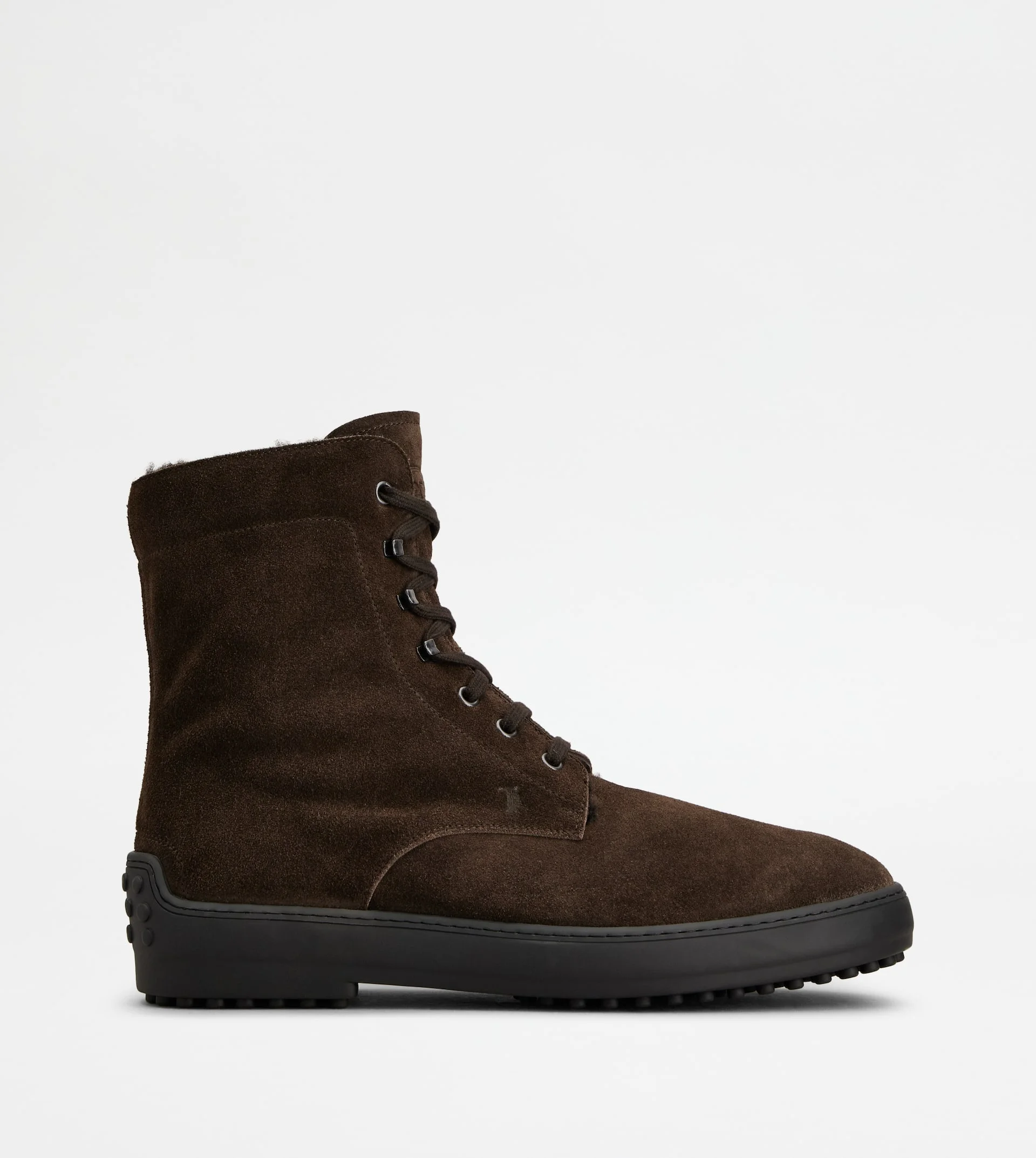 WINTER GOMMINO ANKLE BOOTS IN SUEDE - BROWN - 1
