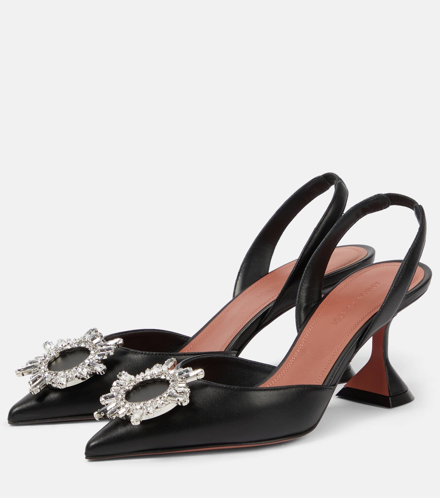 Begum 70 leather slingback pumps - 5
