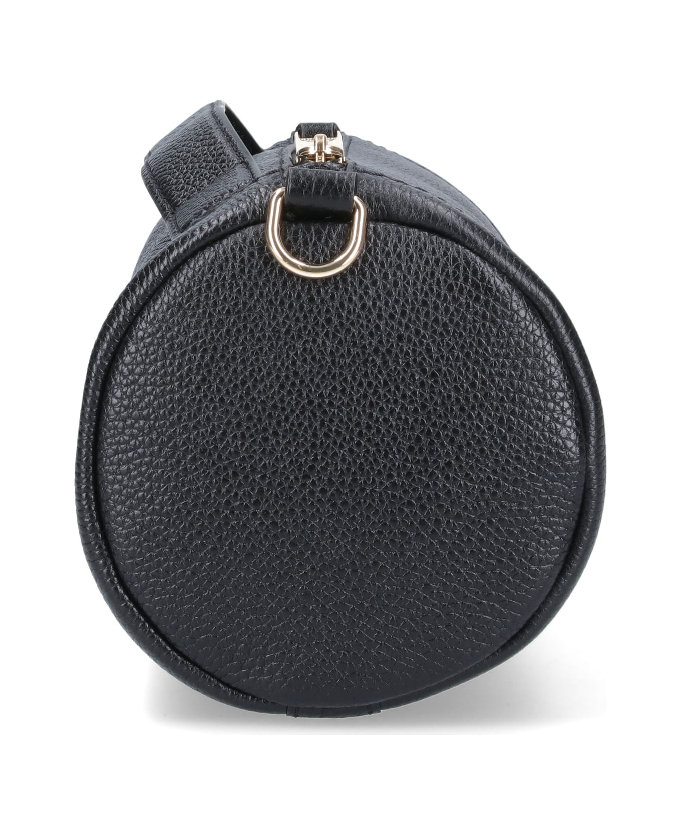 Black Leather Duffle Bag - 5
