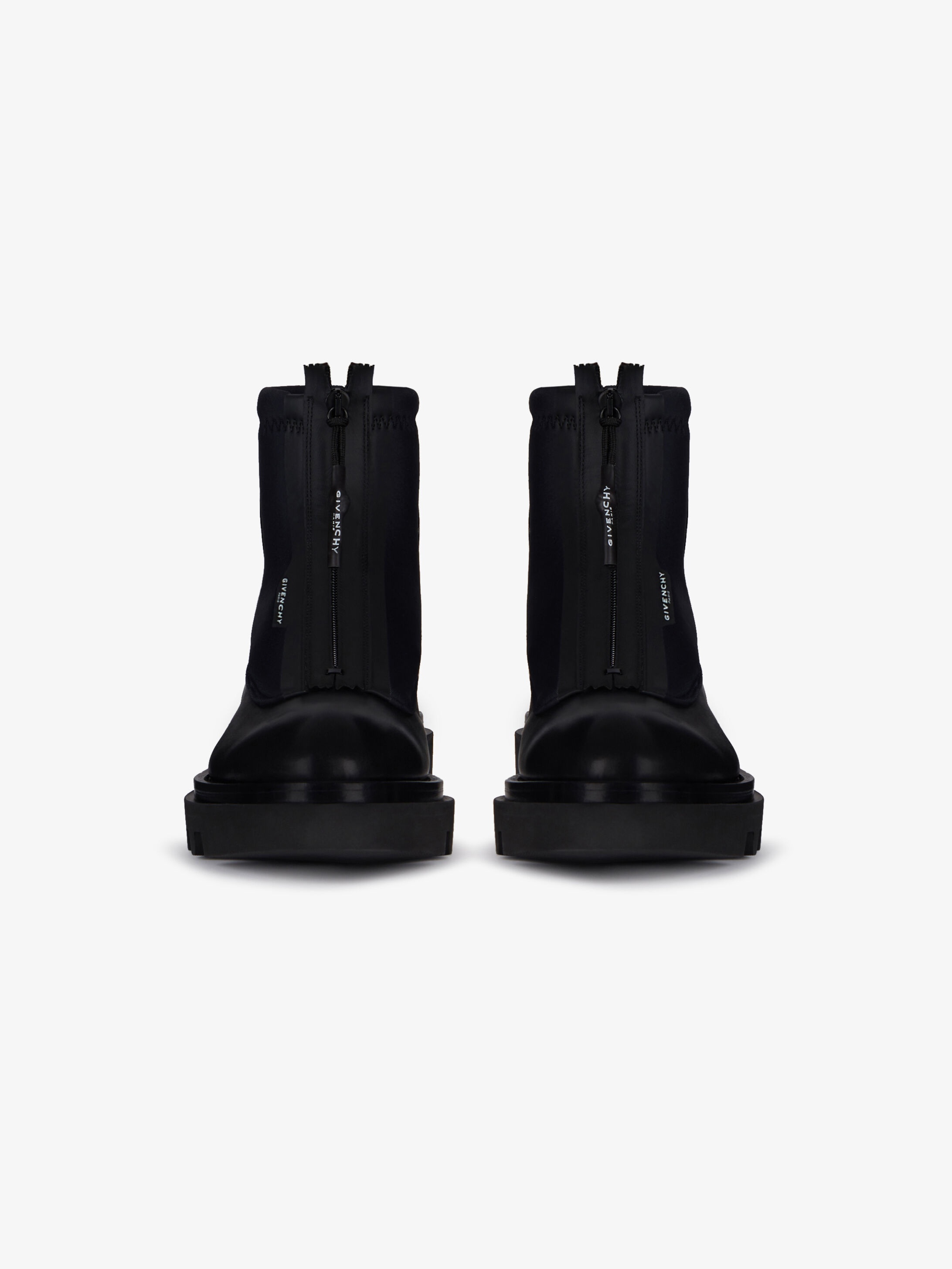 Combat boots in leather and neoprene - 4