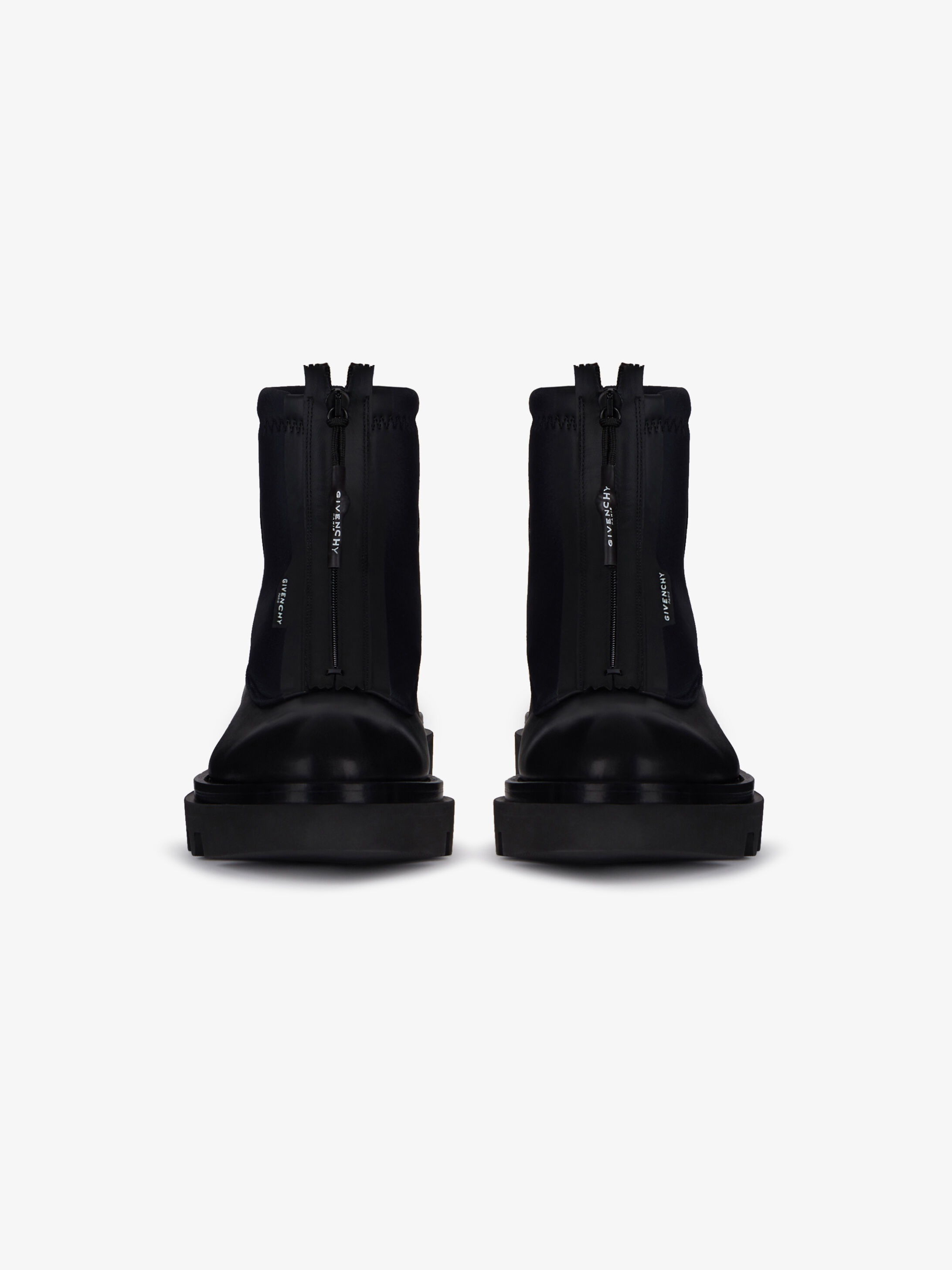 Combat boots in leather and neoprene - 4