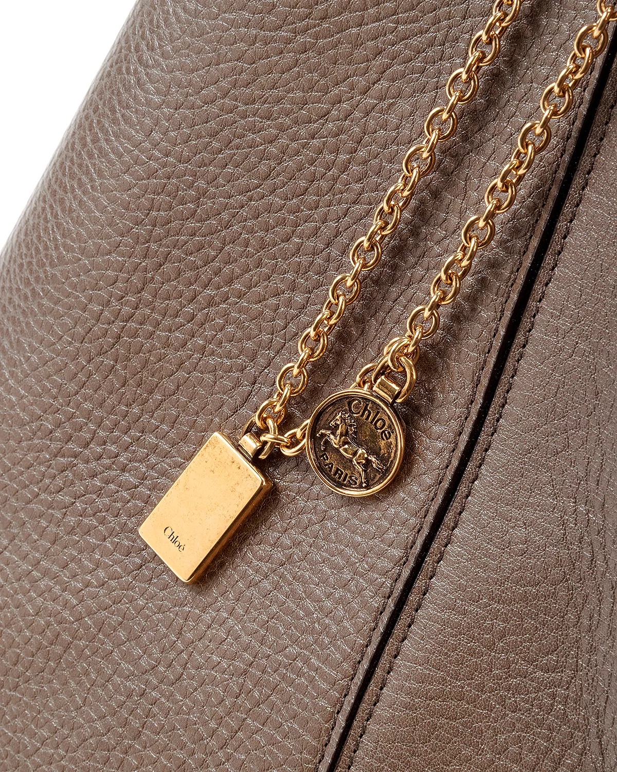 Leather Spin Large Tote - 6