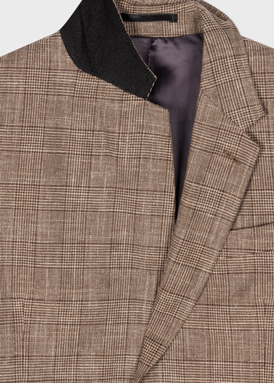 Paul Smith Houndstooth Check Wool-Linen Blazer outlook