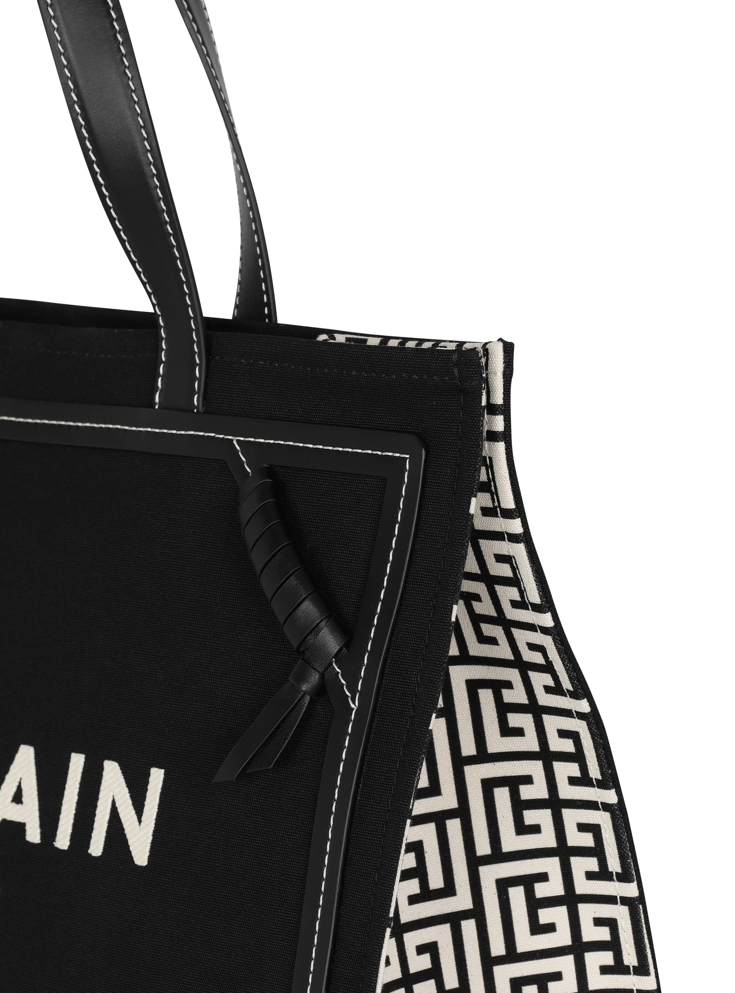 B-Army 42 monogram canvas and leather Tote bag - 6