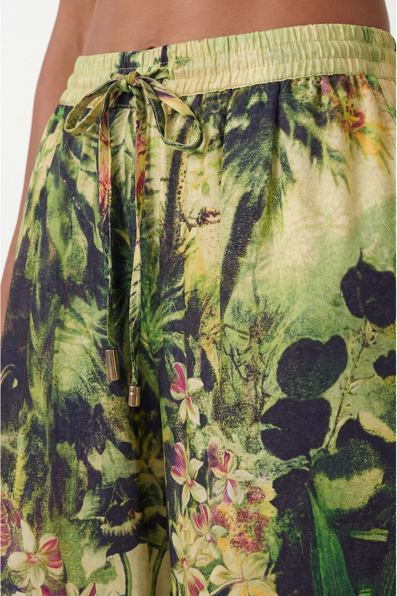 KAREN MILLEN Beach Tropical Spun Viscose Cover Up Trouser outlook