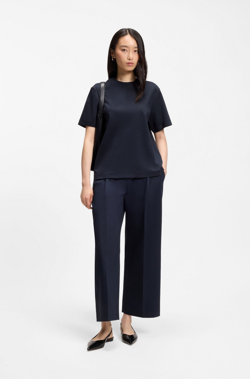 BOSS RELAXED-FIT T-SHIRT IN MERCERIZED COTTON outlook