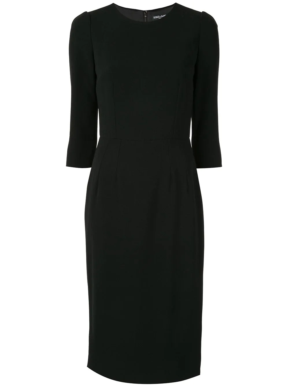 fitted midi dress - 1