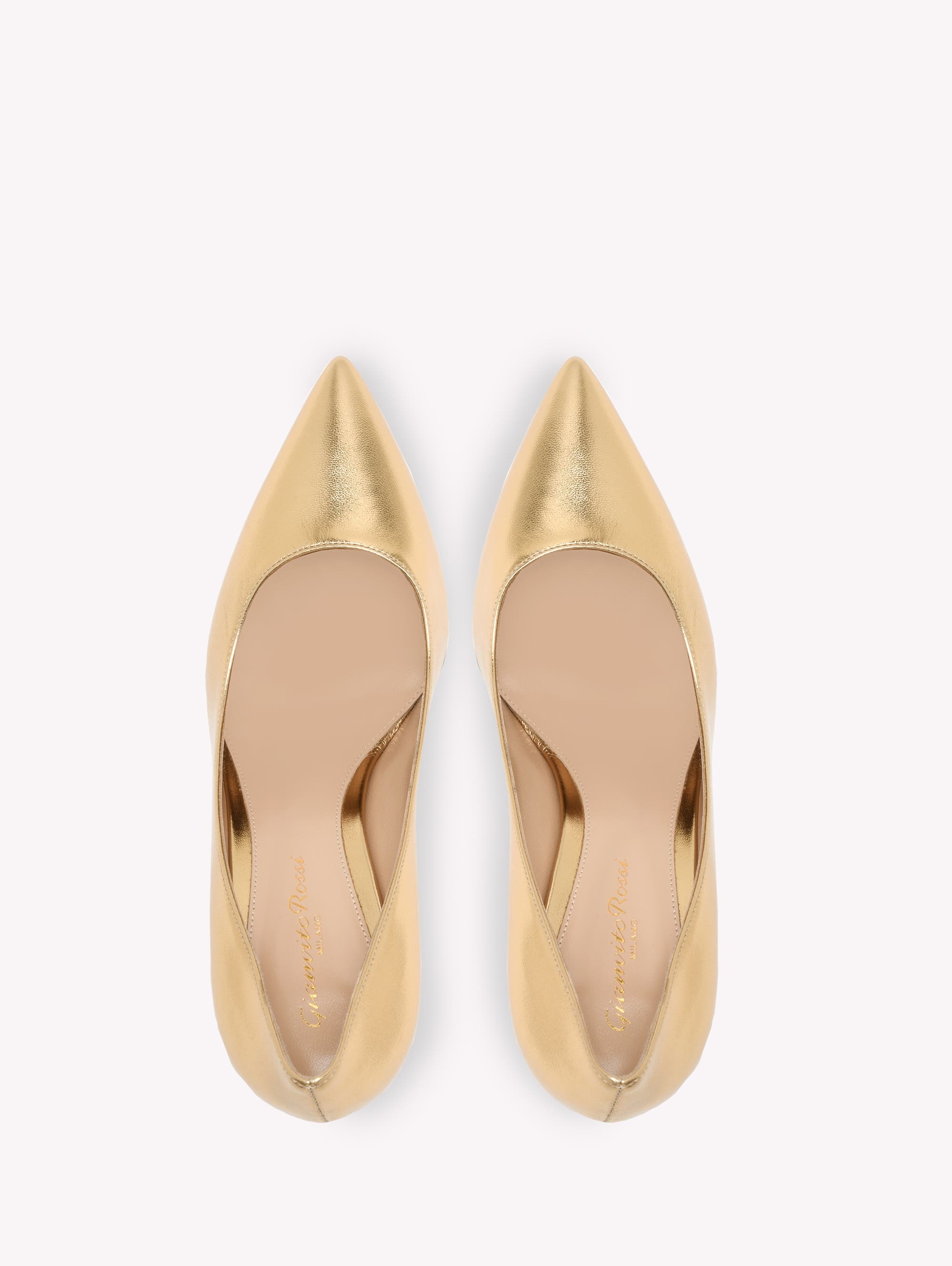 Gianvito Rossi Gianvito 85 Pump in Metallic Gold at Nordstrom - 3