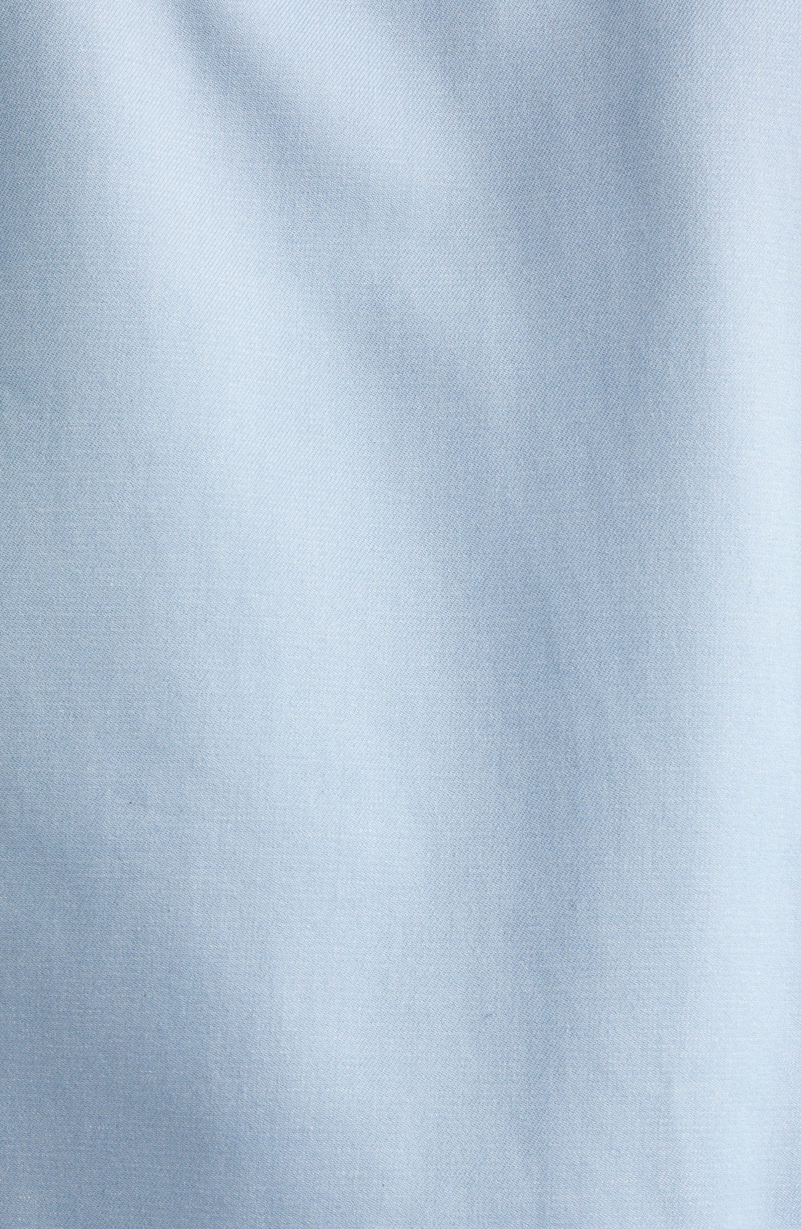 Thom Browne Classic Denim Cropped Button-Down Shirt in Light Blue at Nordstrom - 7
