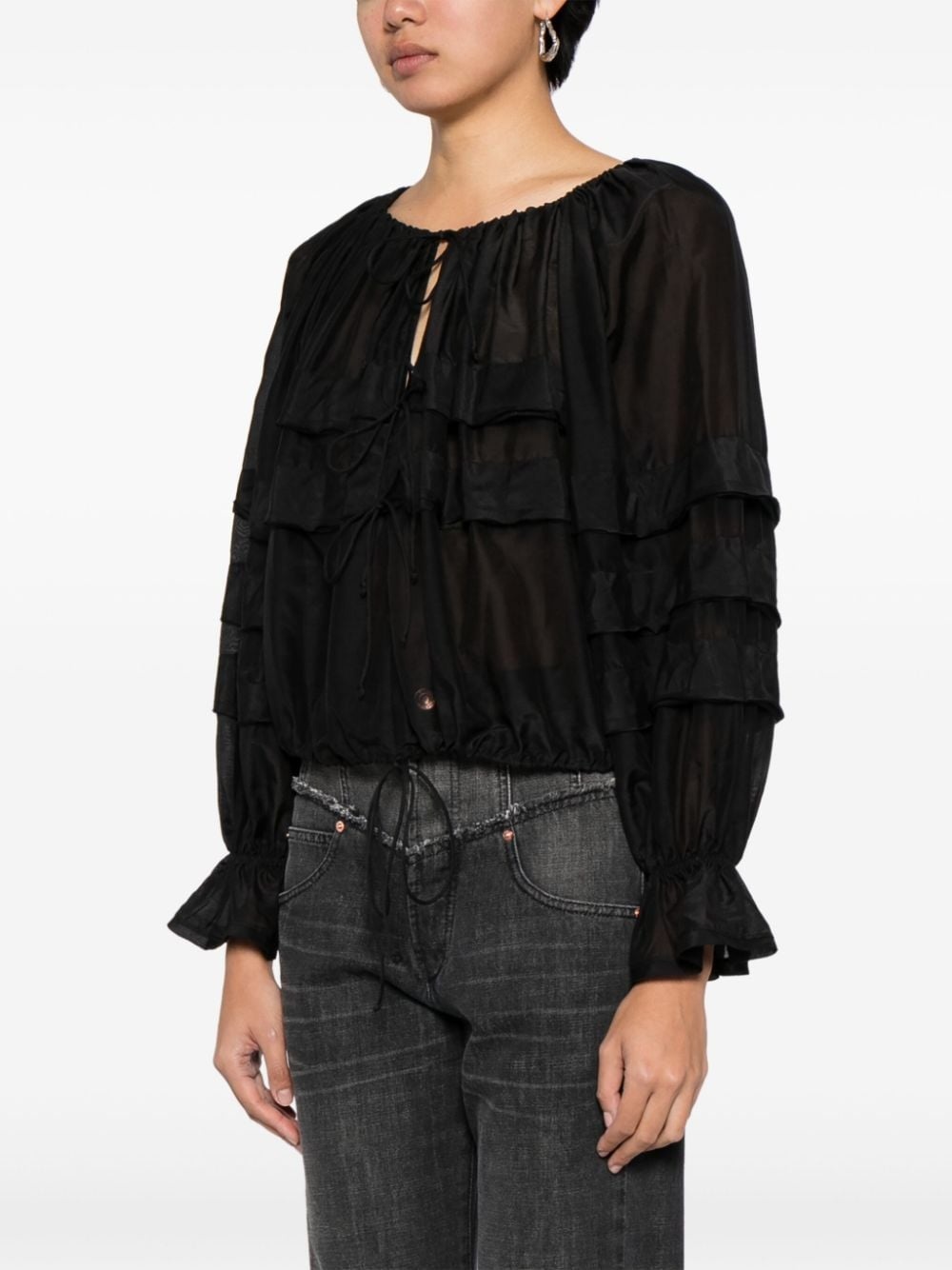 Cora ruffled blouse - 3