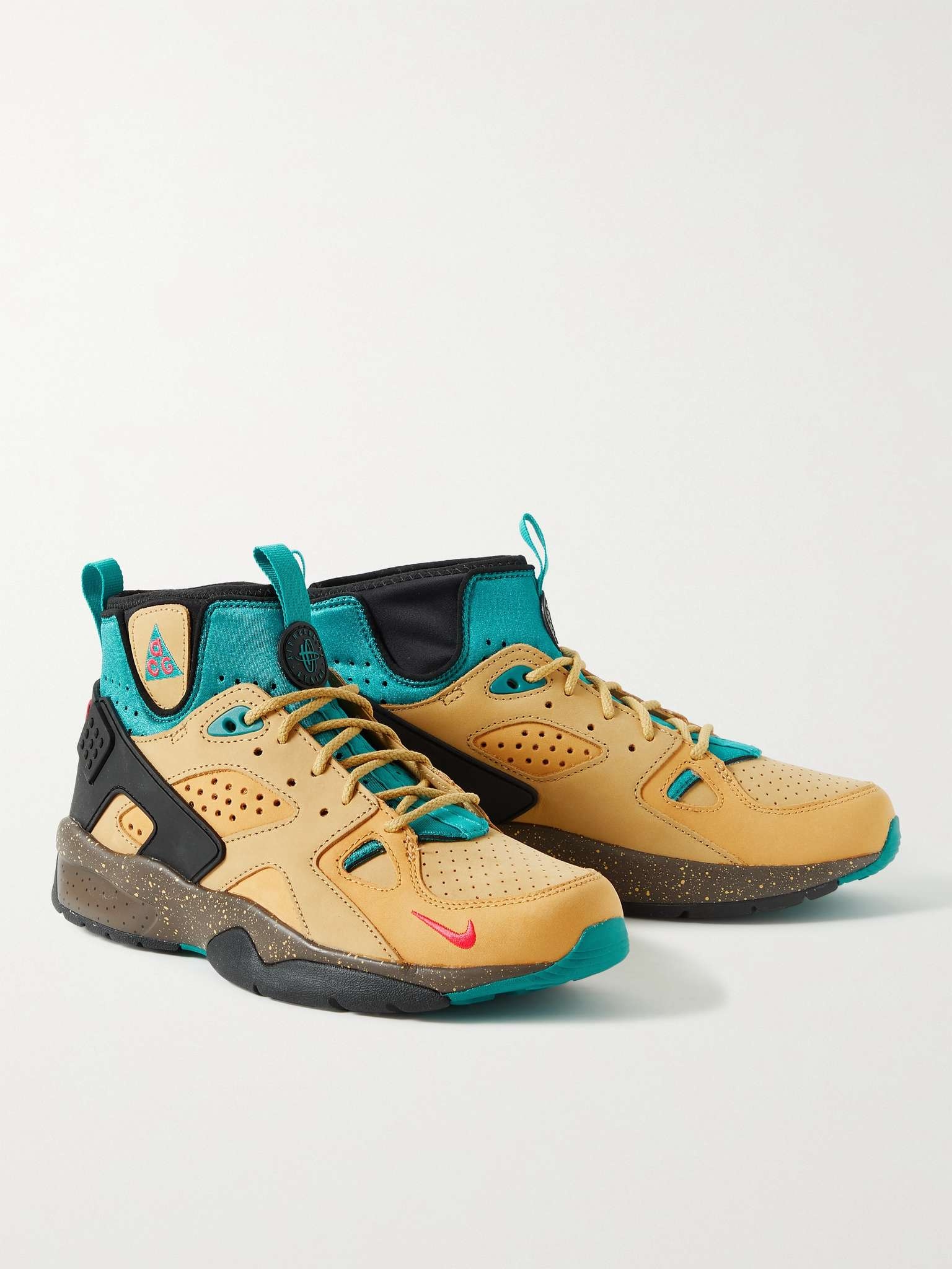 ACG Air Mowabb Suede, Neoprene and Rubber High-Top Sneakers - 4