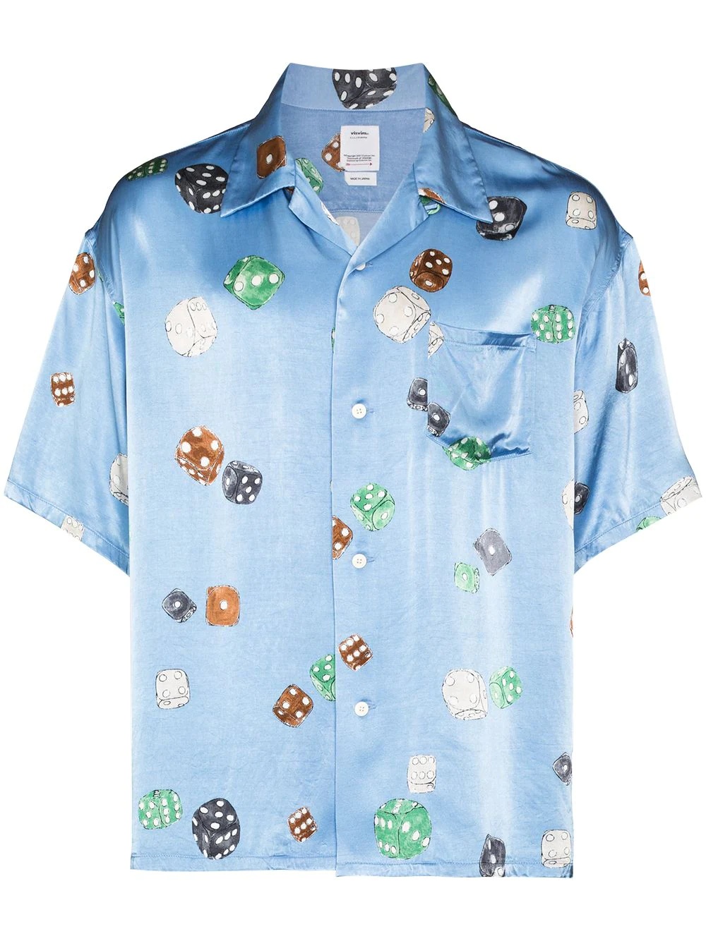 dice-printed shirt - 1