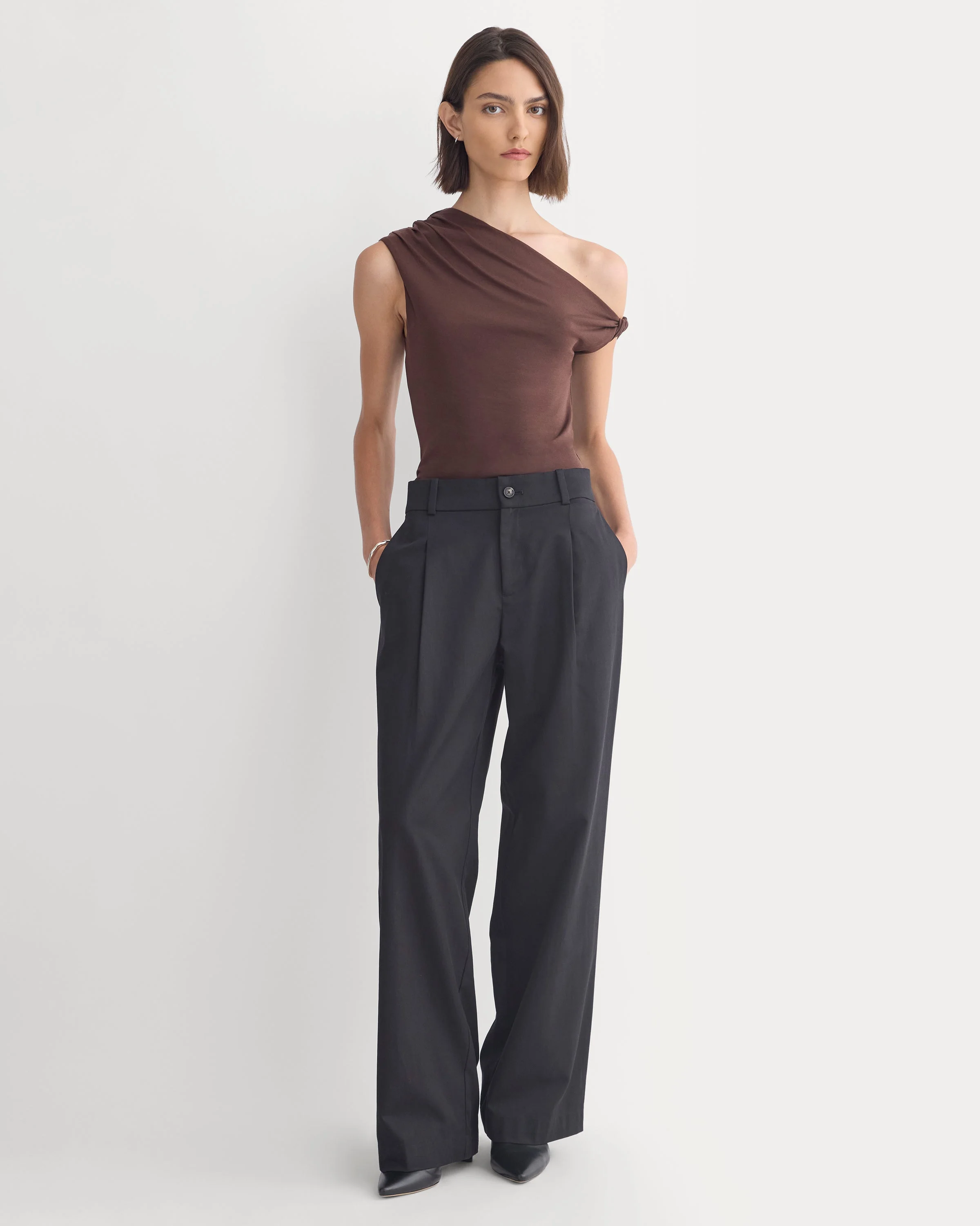 DRAPEY JERSEY OFF-THE-SHOULDER TOP - 1