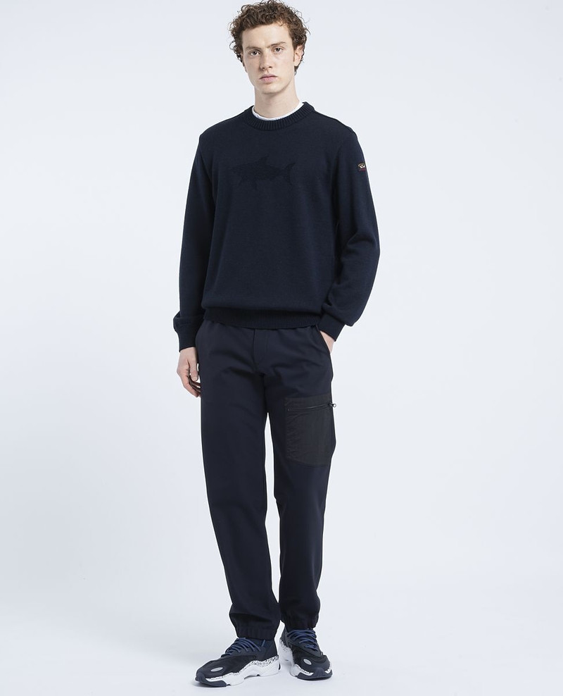 Paul & Shark Stretch nylon Trousers with drawstring outlook