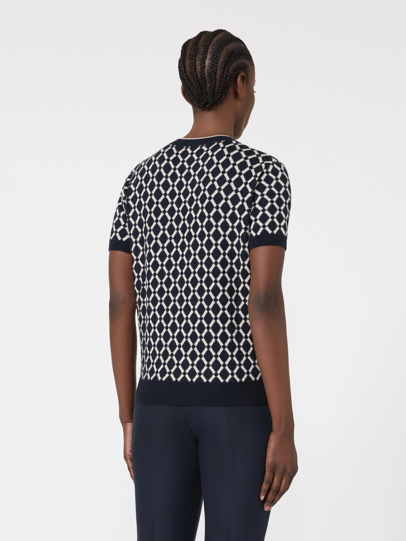 ELISIR Wool jacquard jumper - ULTRAMARINE 4