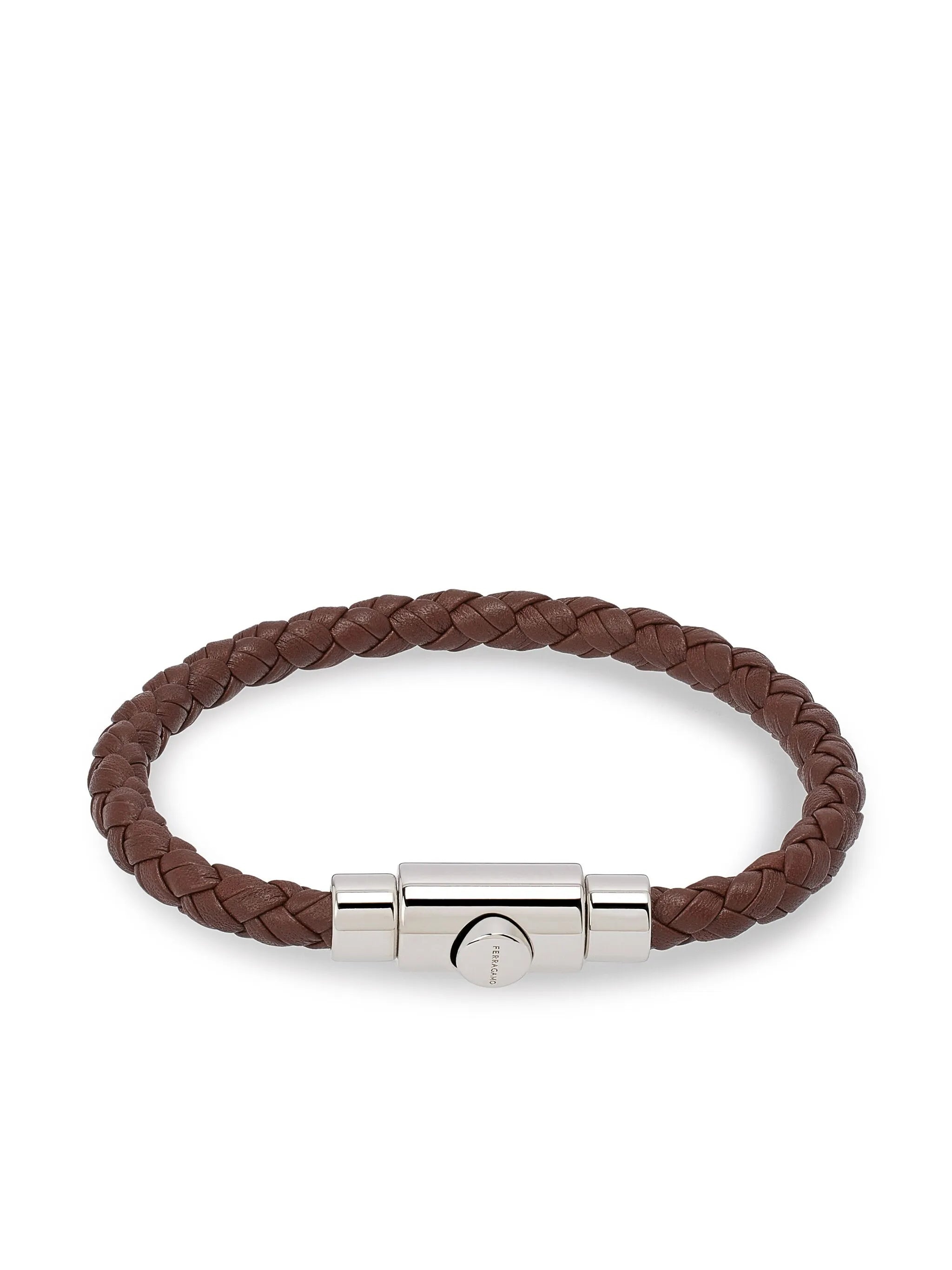 Ferragamo Braided Leather Bracelet - 1