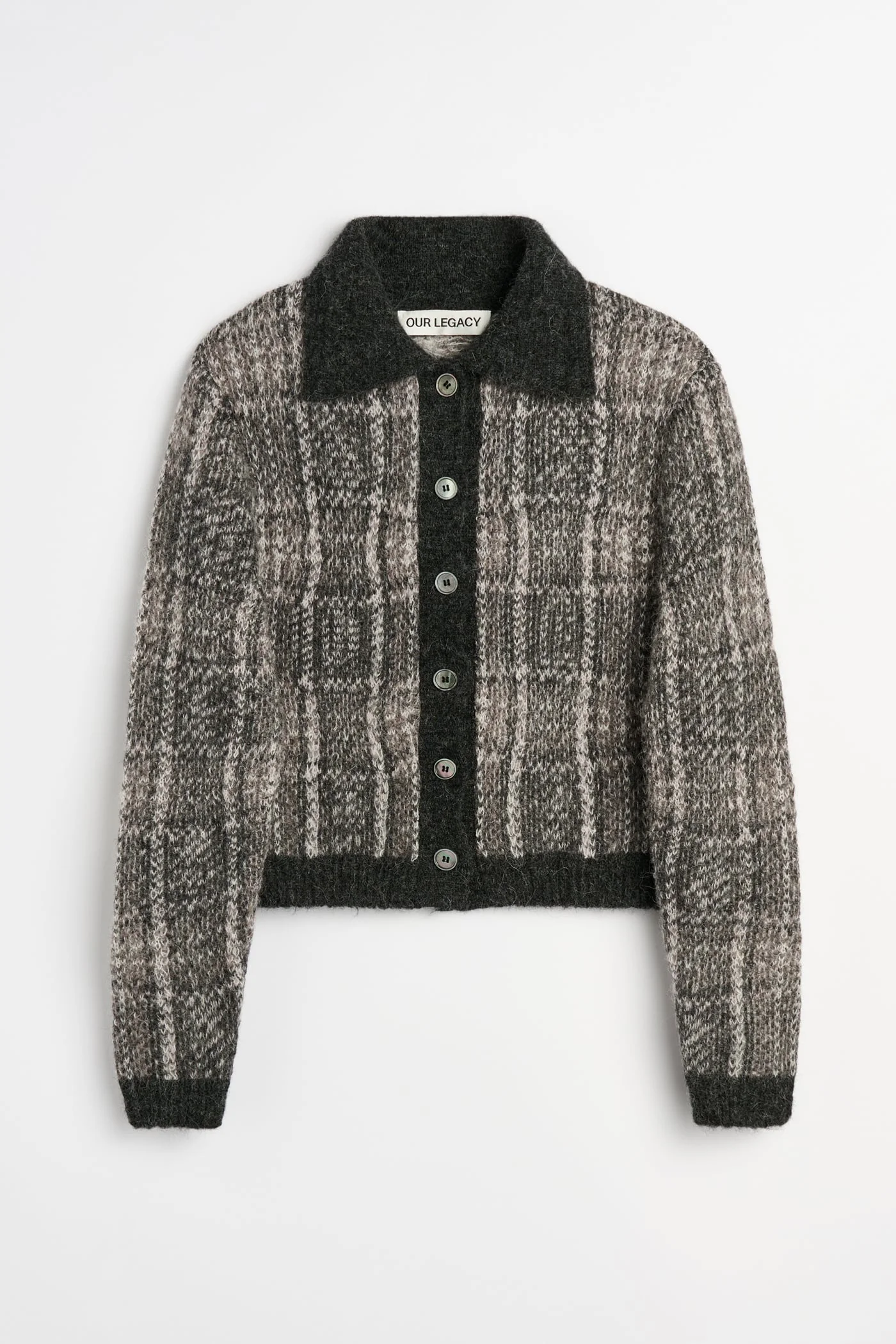Mazzy Polo Grand Check Fuzzy Alpaca - 1