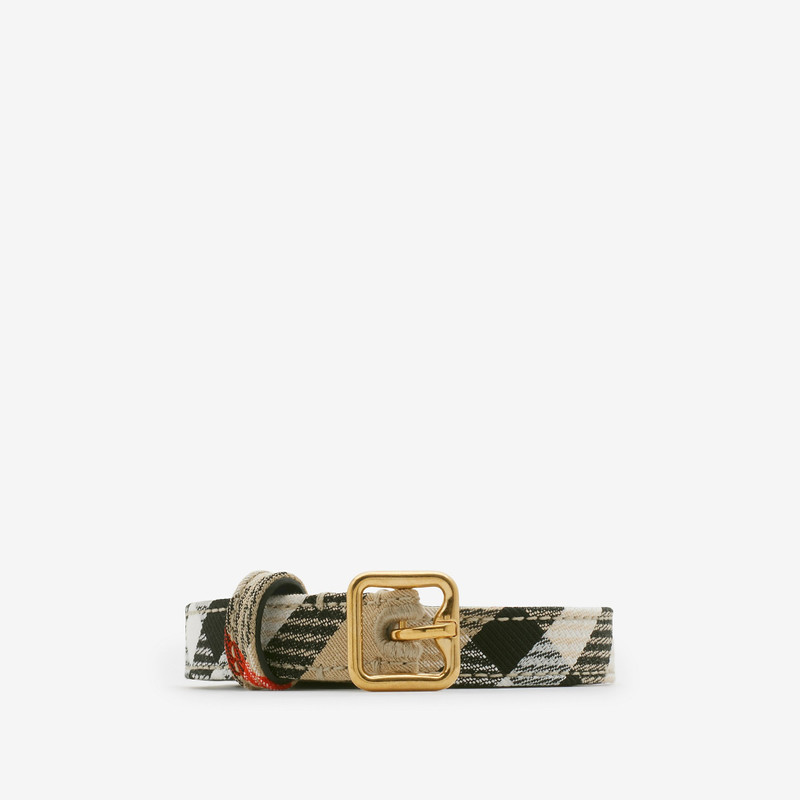 Thin Check B Buckle Belt 1