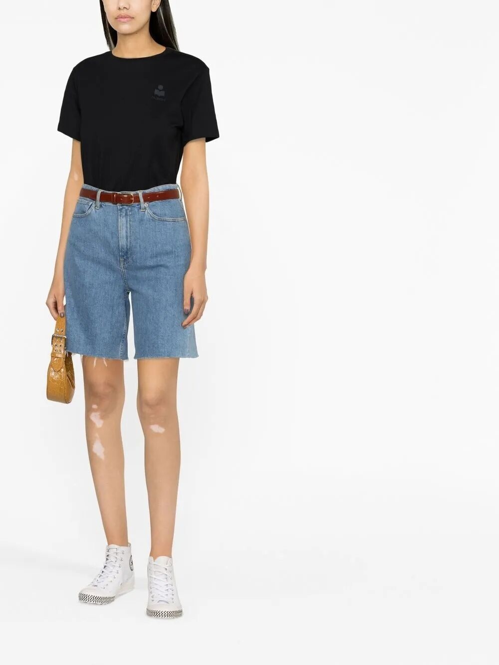 Aby Cotton T-Shirt With Embroidered Logo - 2