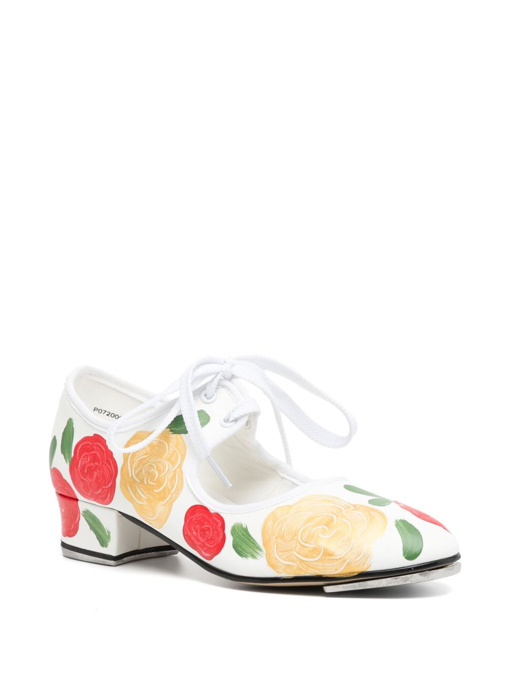 floral-print pumps - 2