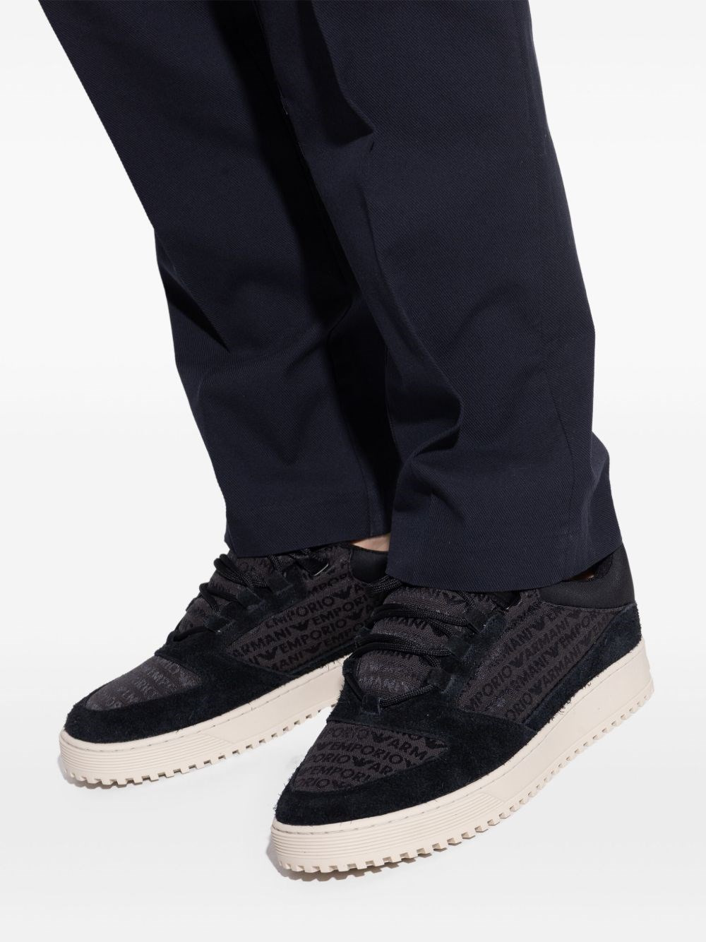 Suede leather sneakers - 3