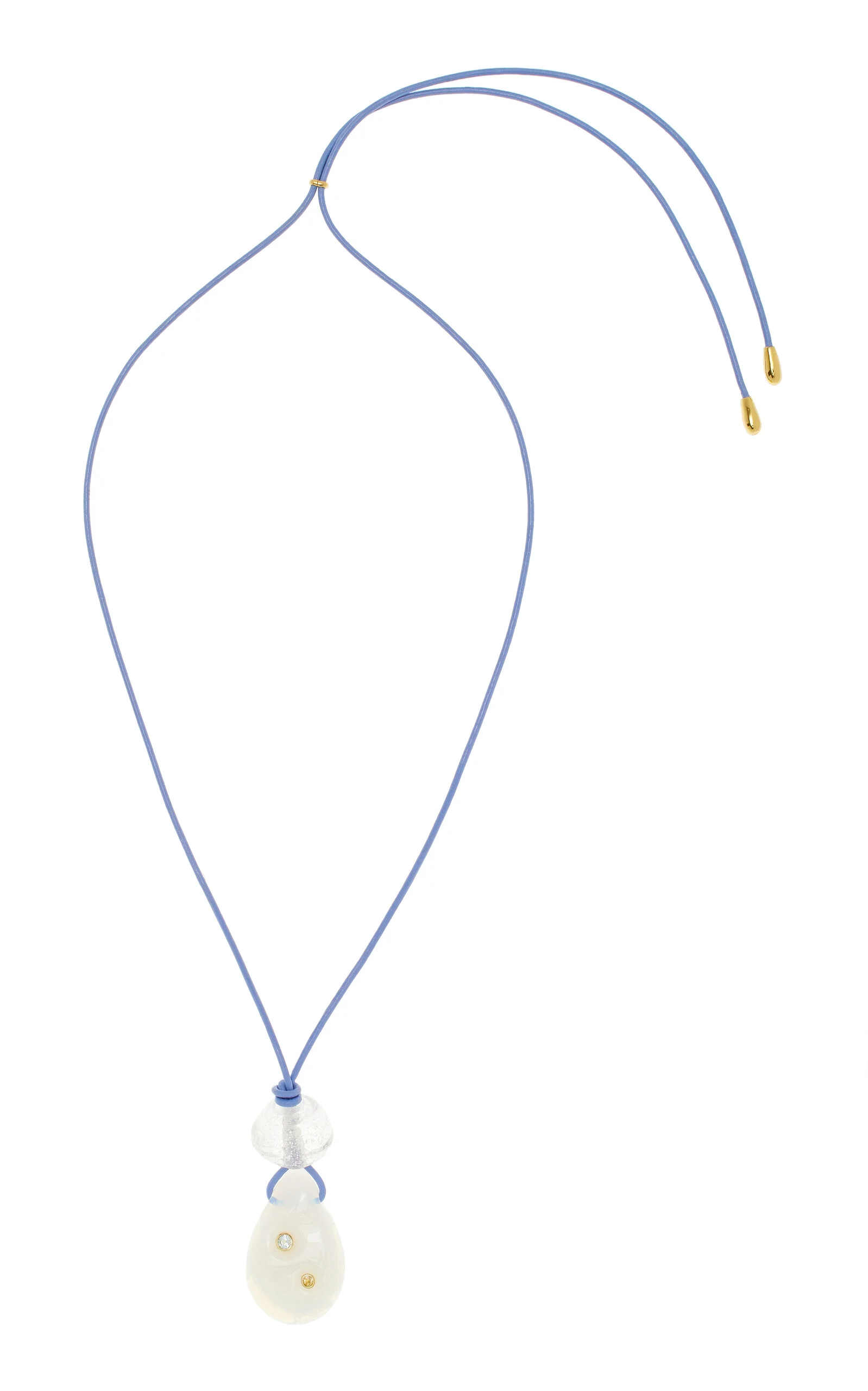 Matilde Cord Necklace blue - 1