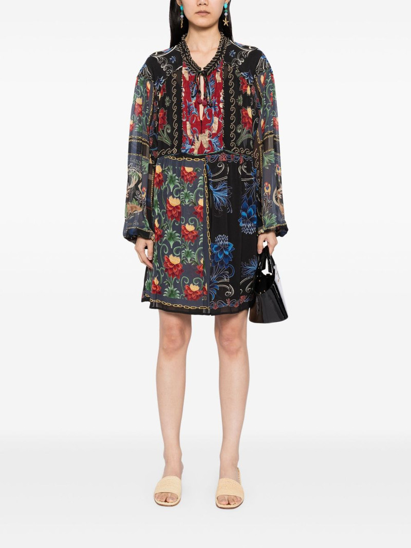 FARM RIO mixed arabesque scarves dress outlook