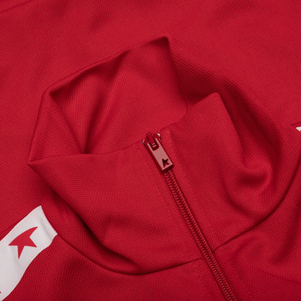 WOMEN'S STAR ZIPPED TRACK JACKET - TANGO RED - 3