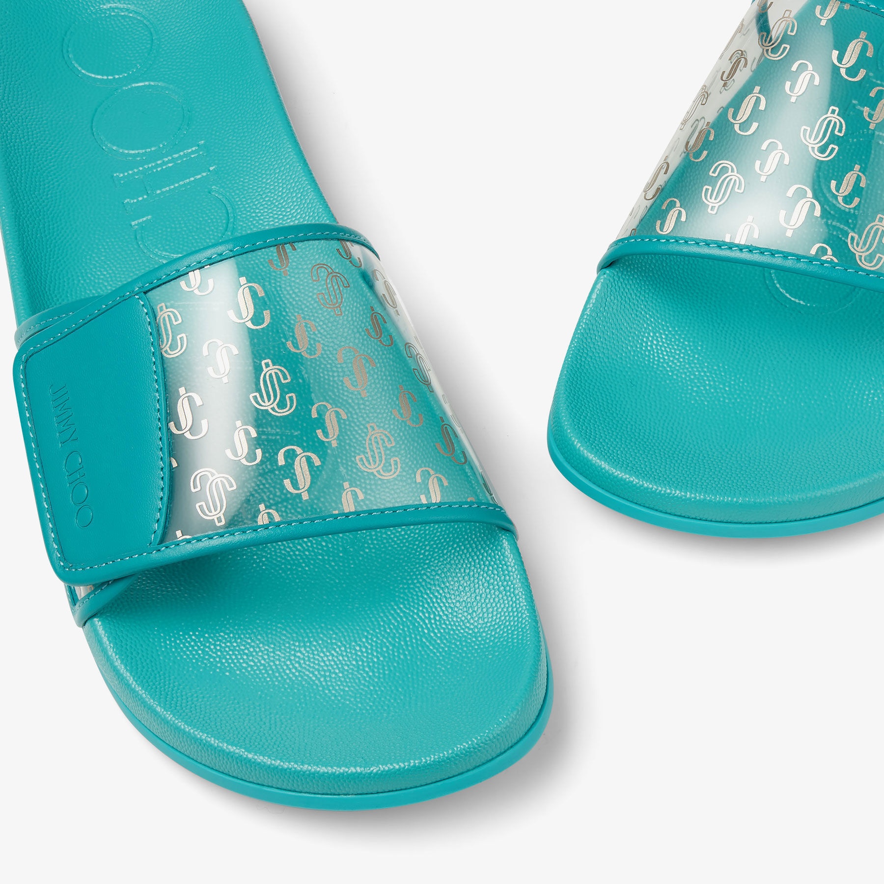 Fitz/M
Clear JC Plexi and Malibu Leather Slides - 3