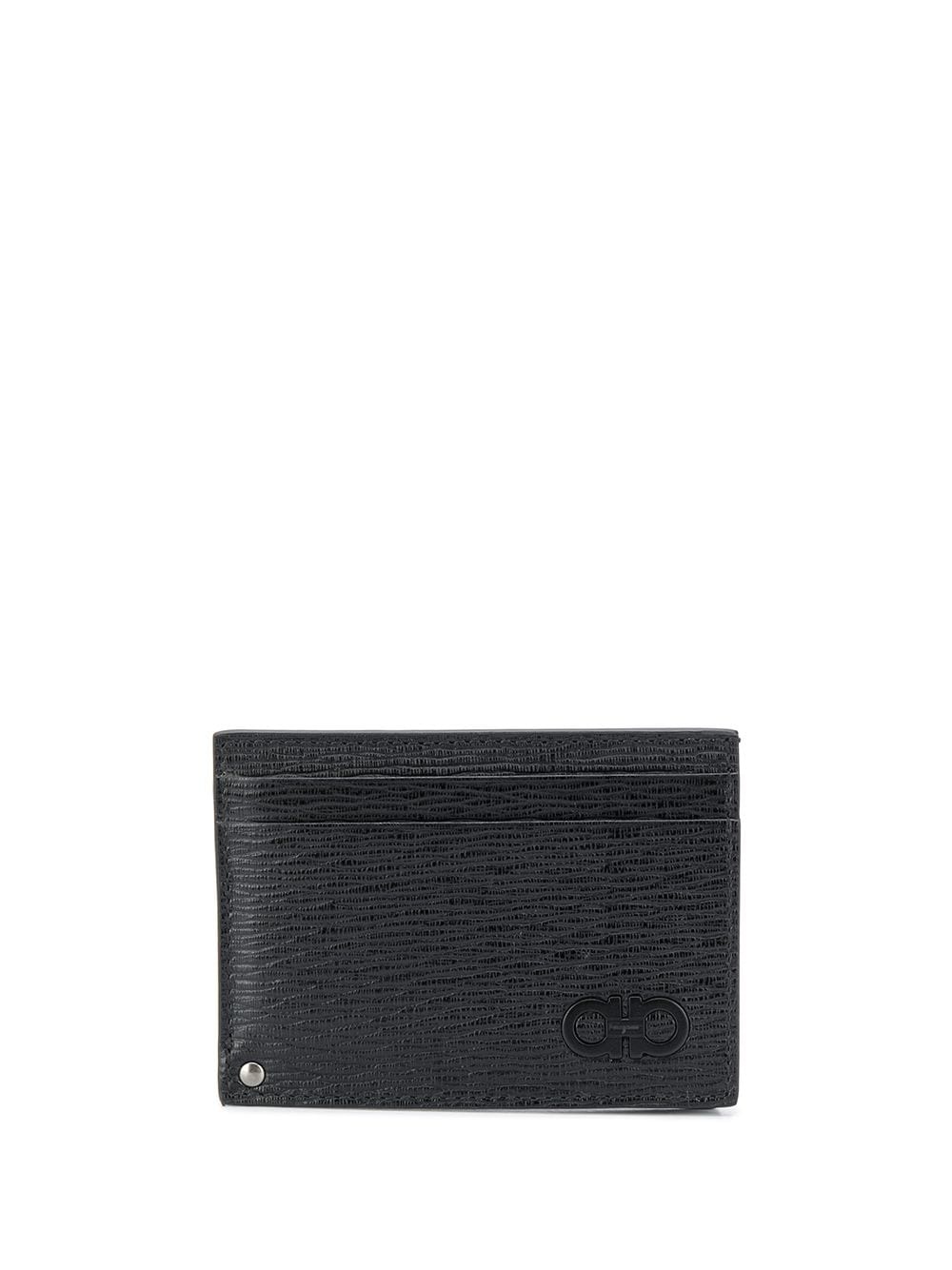 Gancini textured slide cardholder - 1