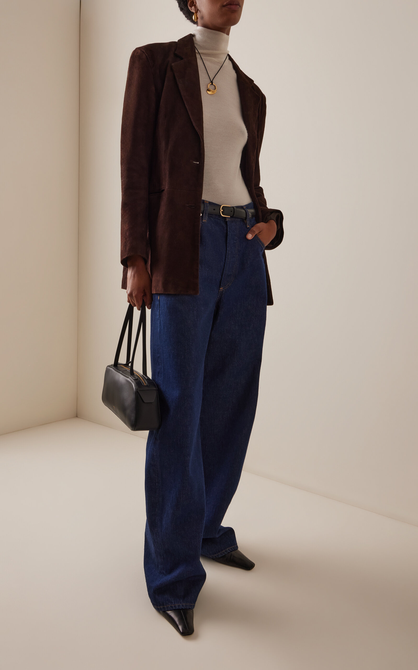 Ayla Mid-Rise Wide-Leg Jeans dark wash - 2