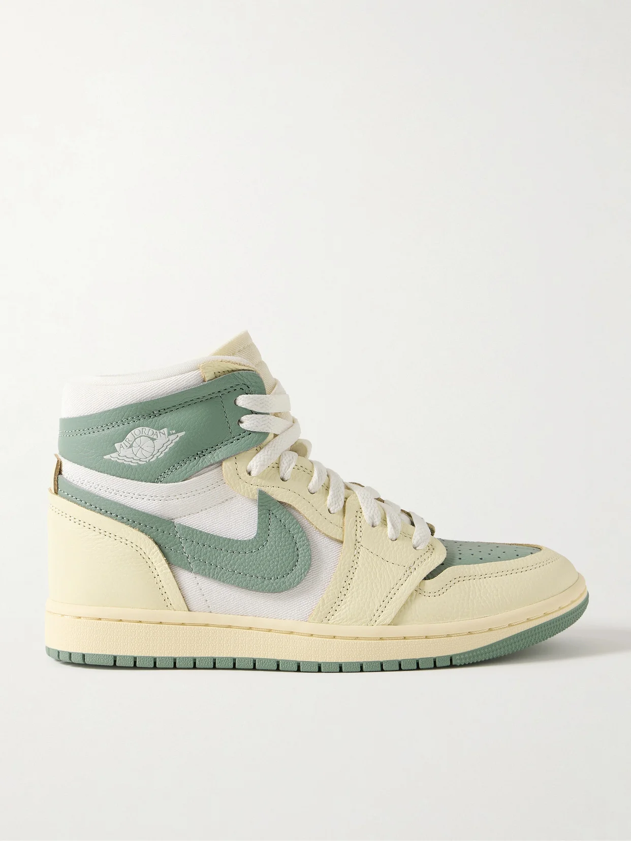 Air Jordan 1 High Leather And Twill Sneakers - 1