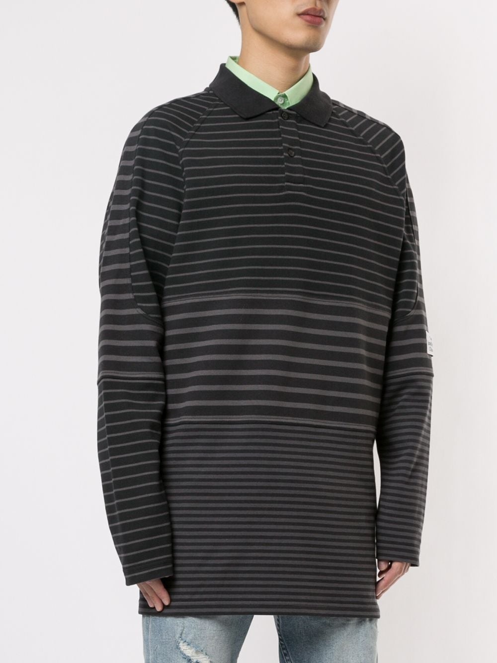 panelled polo shirt - 3