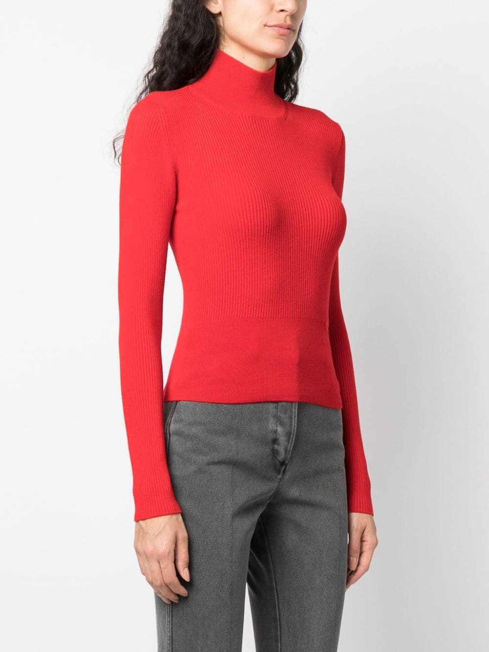 merino-blend mock-neck jumper - 6