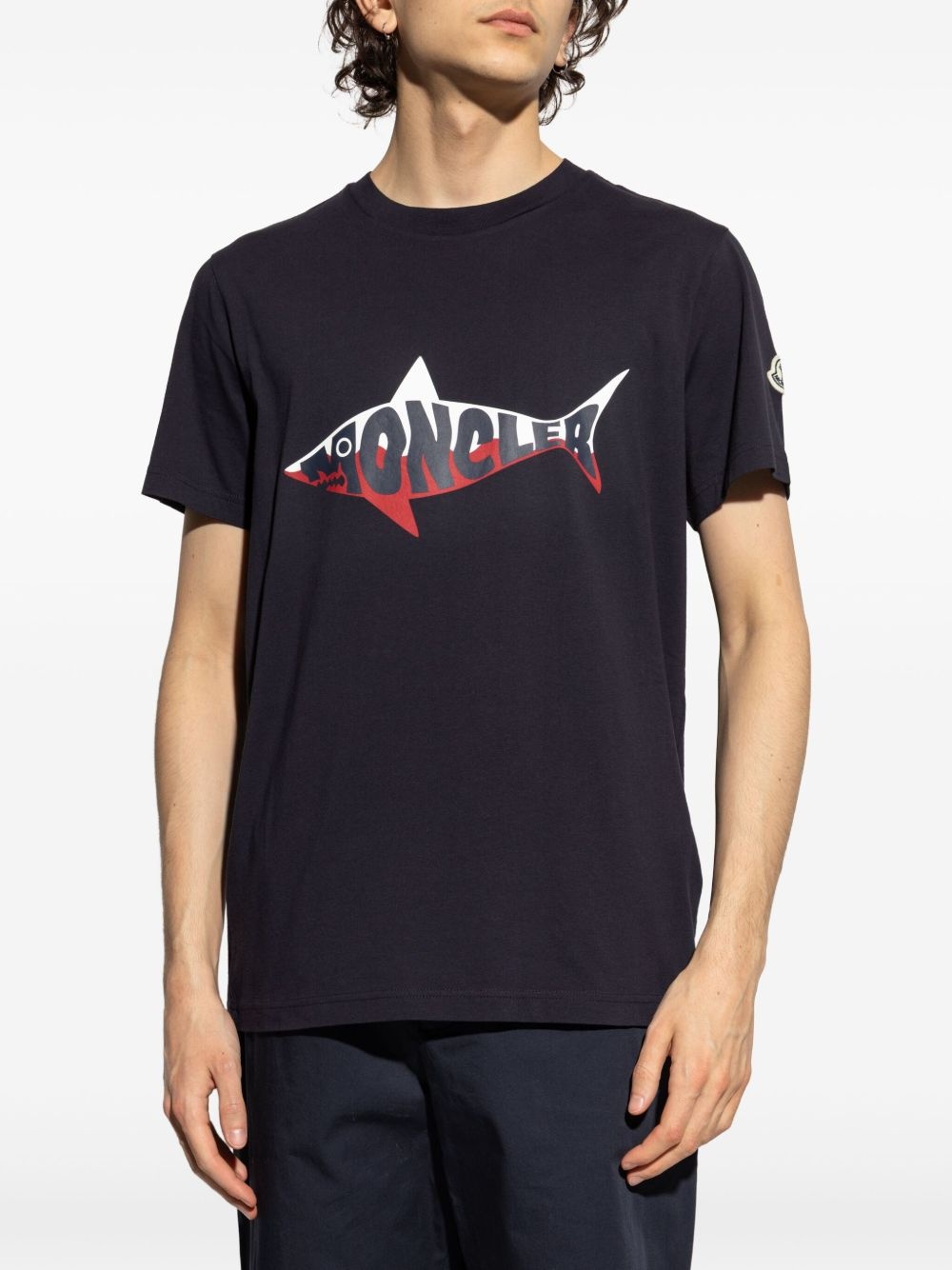 logo-print cotton t-shirt - 3