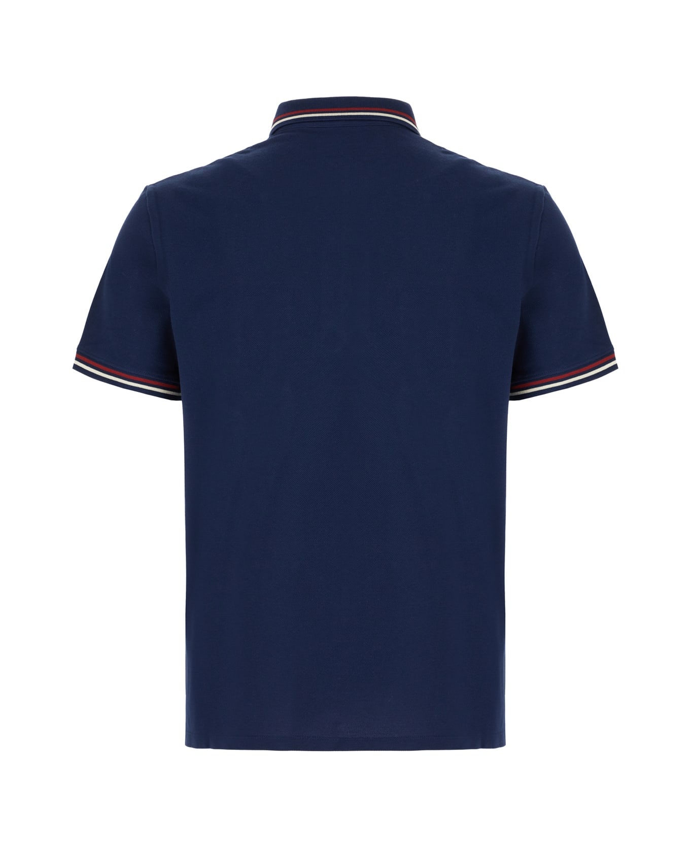Midnight Blue Cotton Polo Shirt - 2