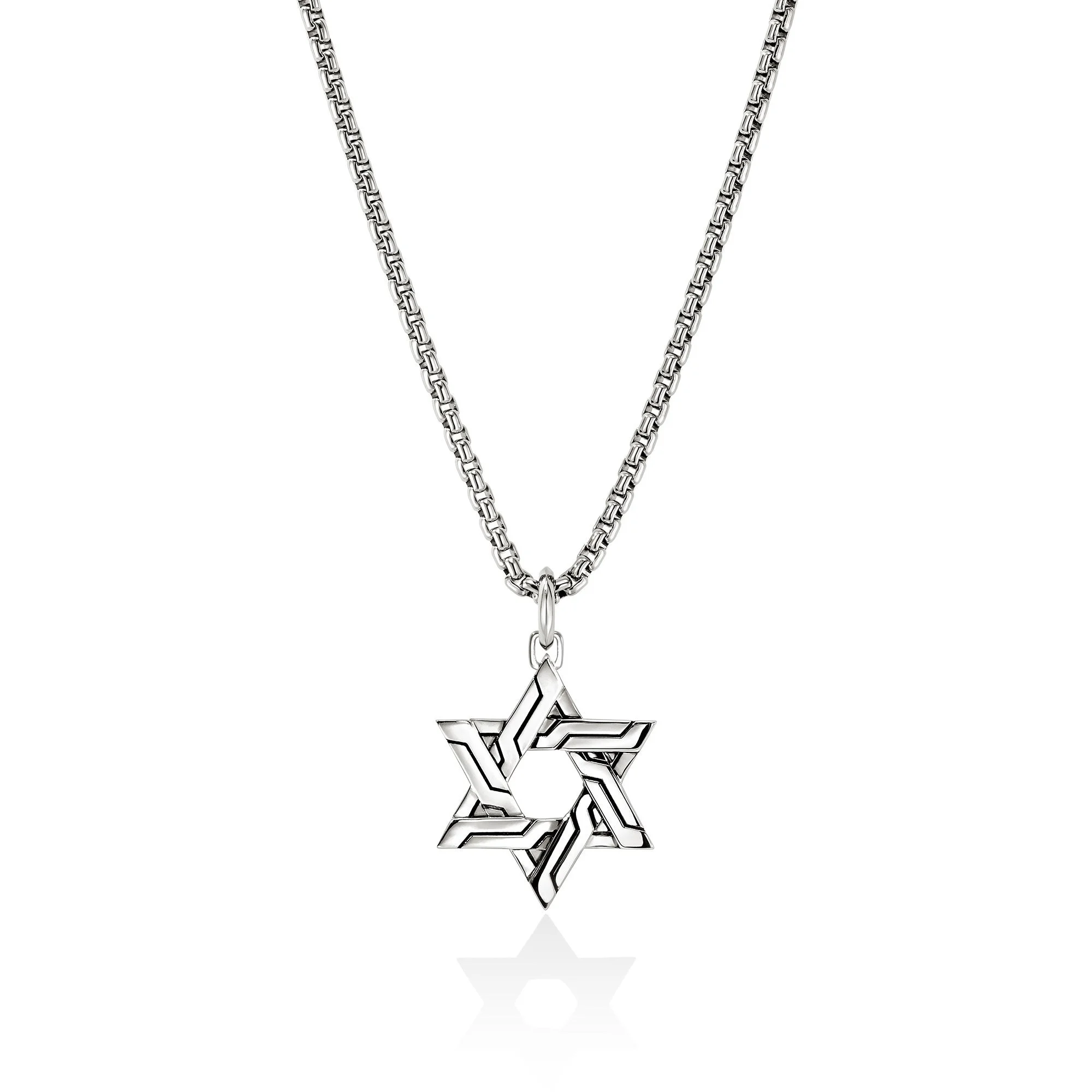 Icon 50 Star of David Pendant Necklace, Sterling Silver - 1