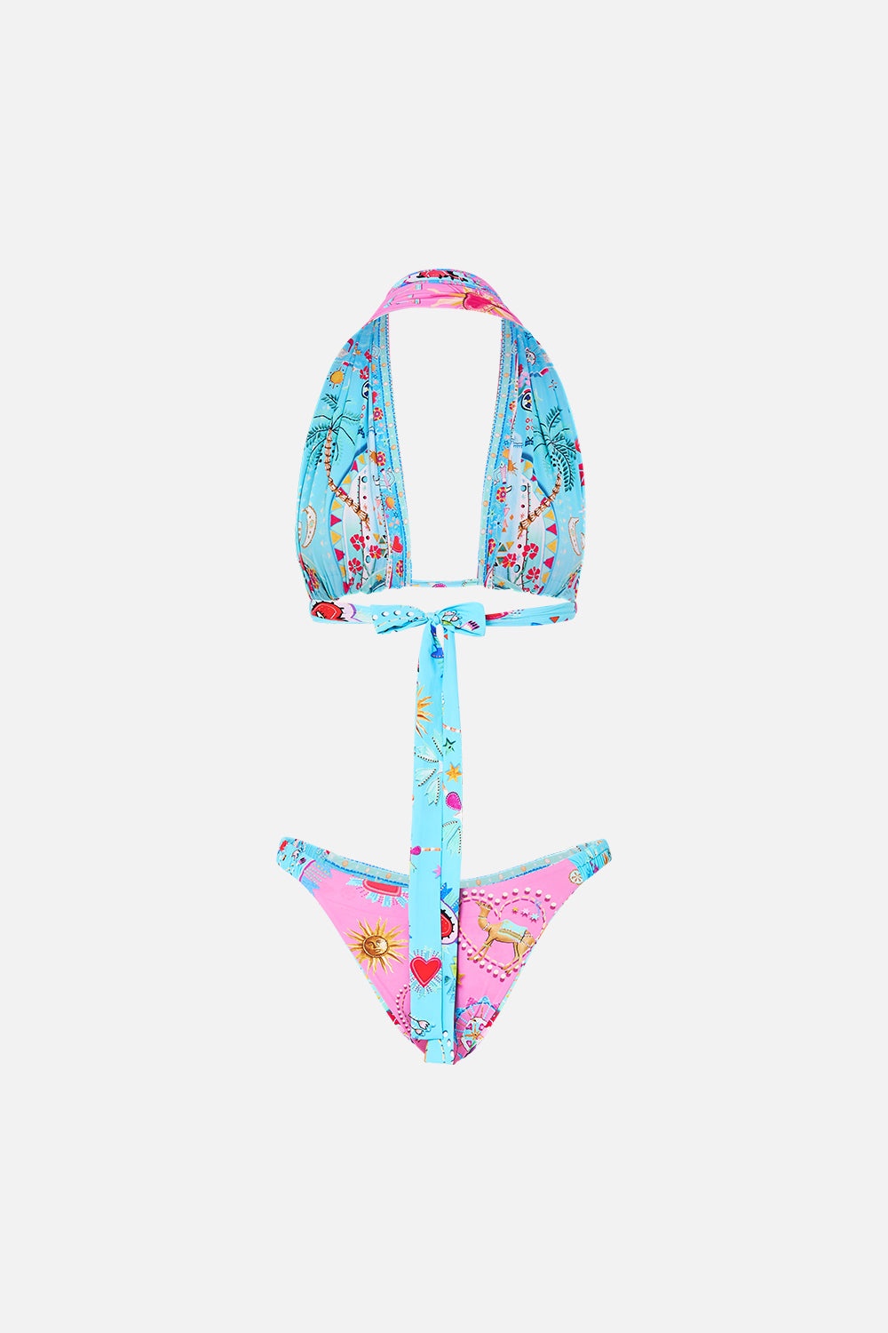 REVERSIBLE HALTER BIKINI - 7
