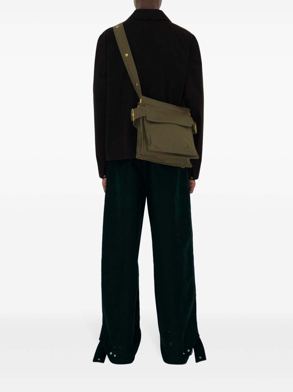 Trench logo-embroidered messenger bag - 2