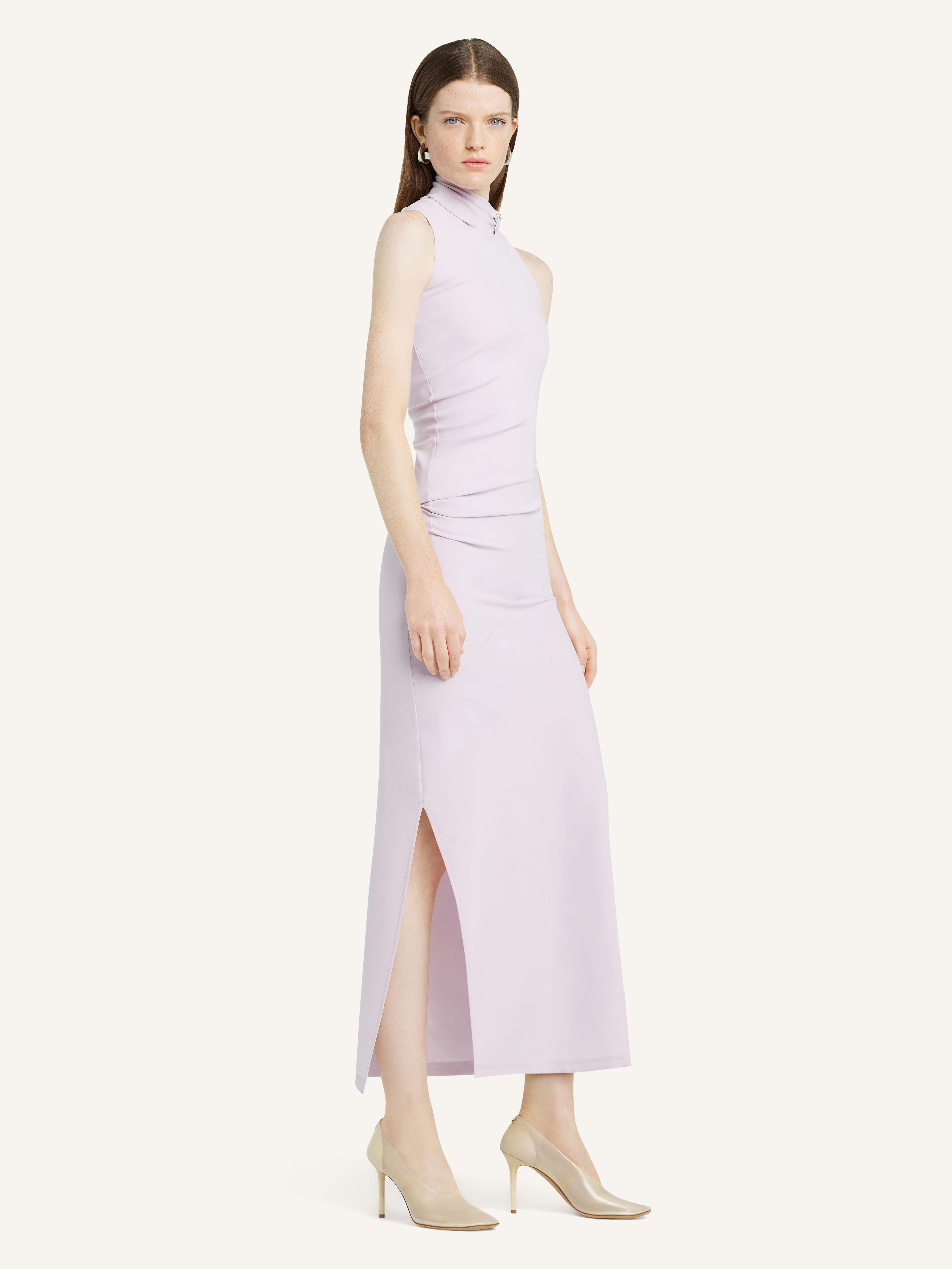 LONG DRAPED DRESS - 3