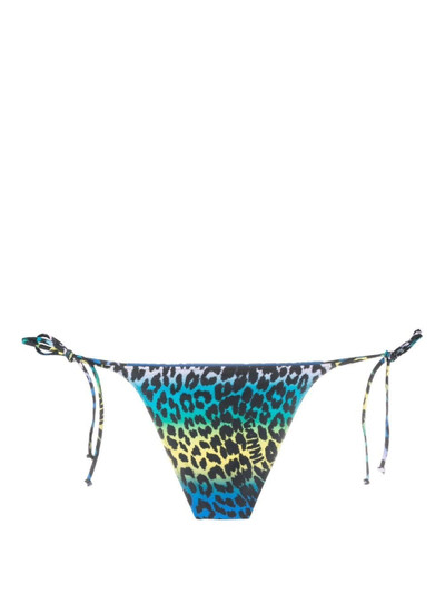 GANNI leopard-print bikini bottoms outlook