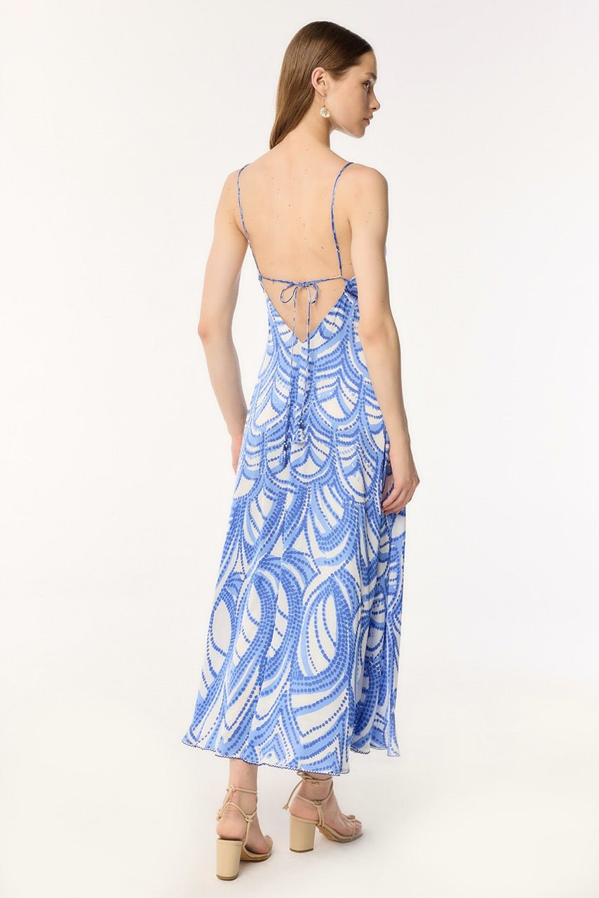 Long Dress Denise - Blue Himba - 2