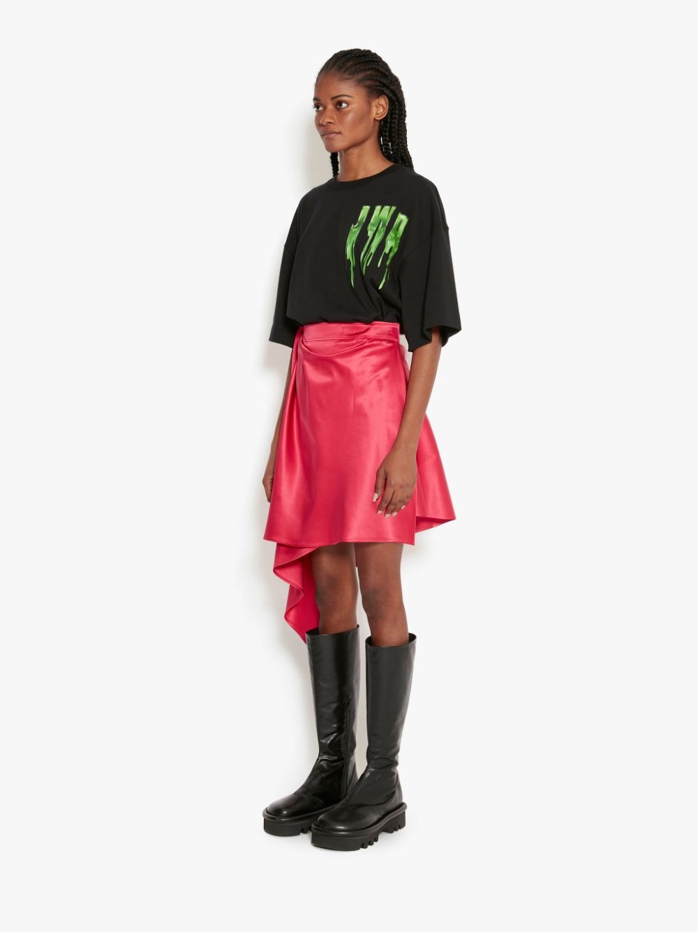 TWISTED ASYMMETRIC SKIRT - 3