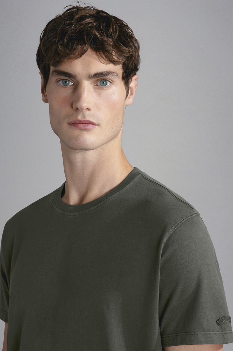 GARMENT-DYED COTTON JERSEY T-SHIRT 4