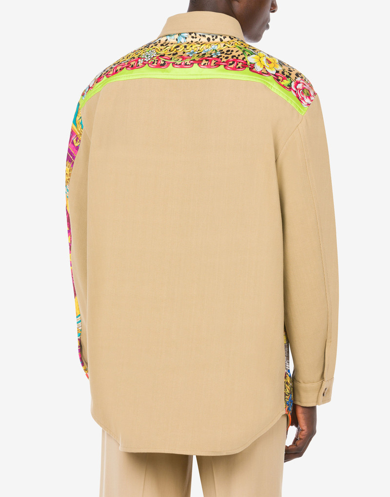 SCARF PRINT COTTON BULL SHIRT 3