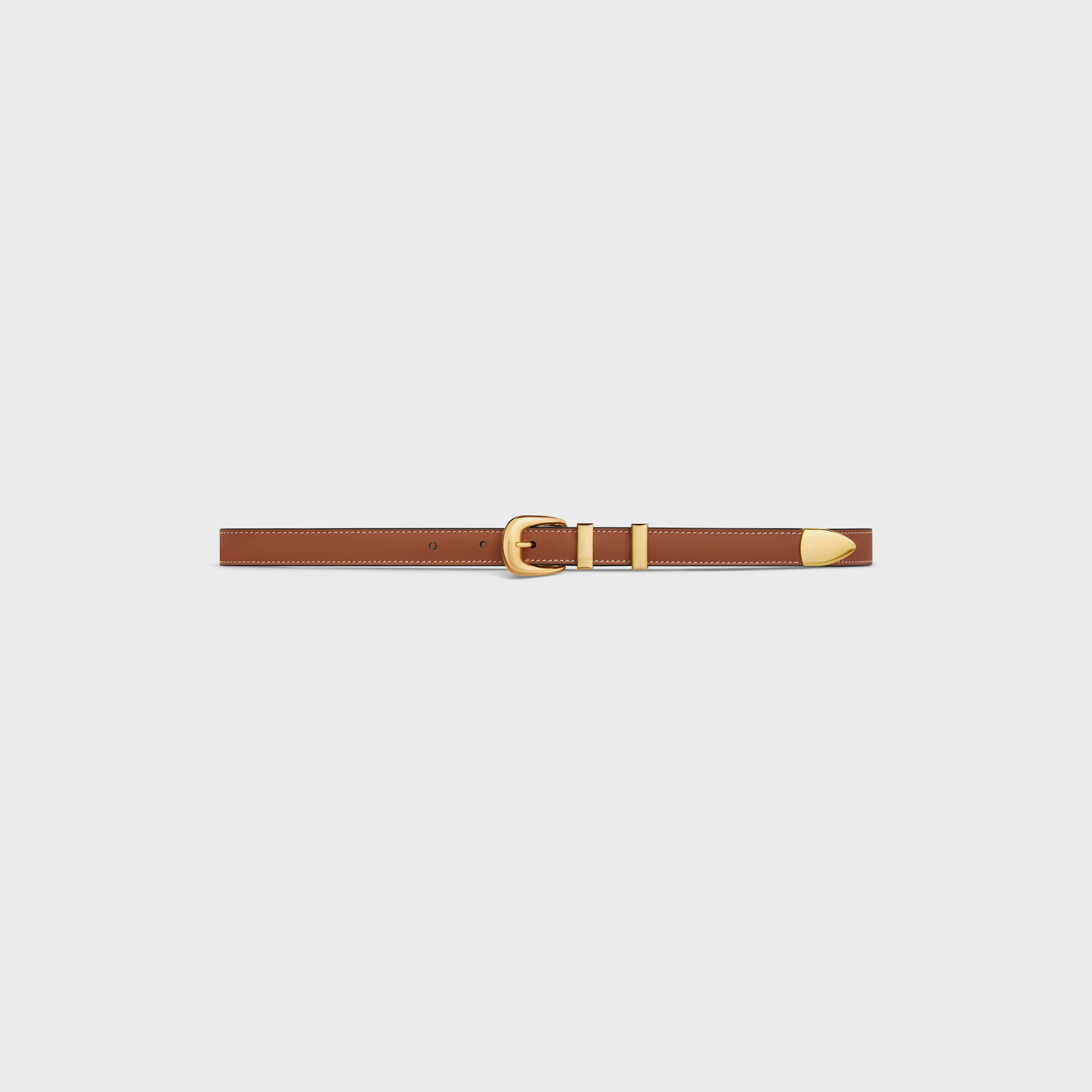 SMALL WESTERN BELT in Natural Calfskin - 2
