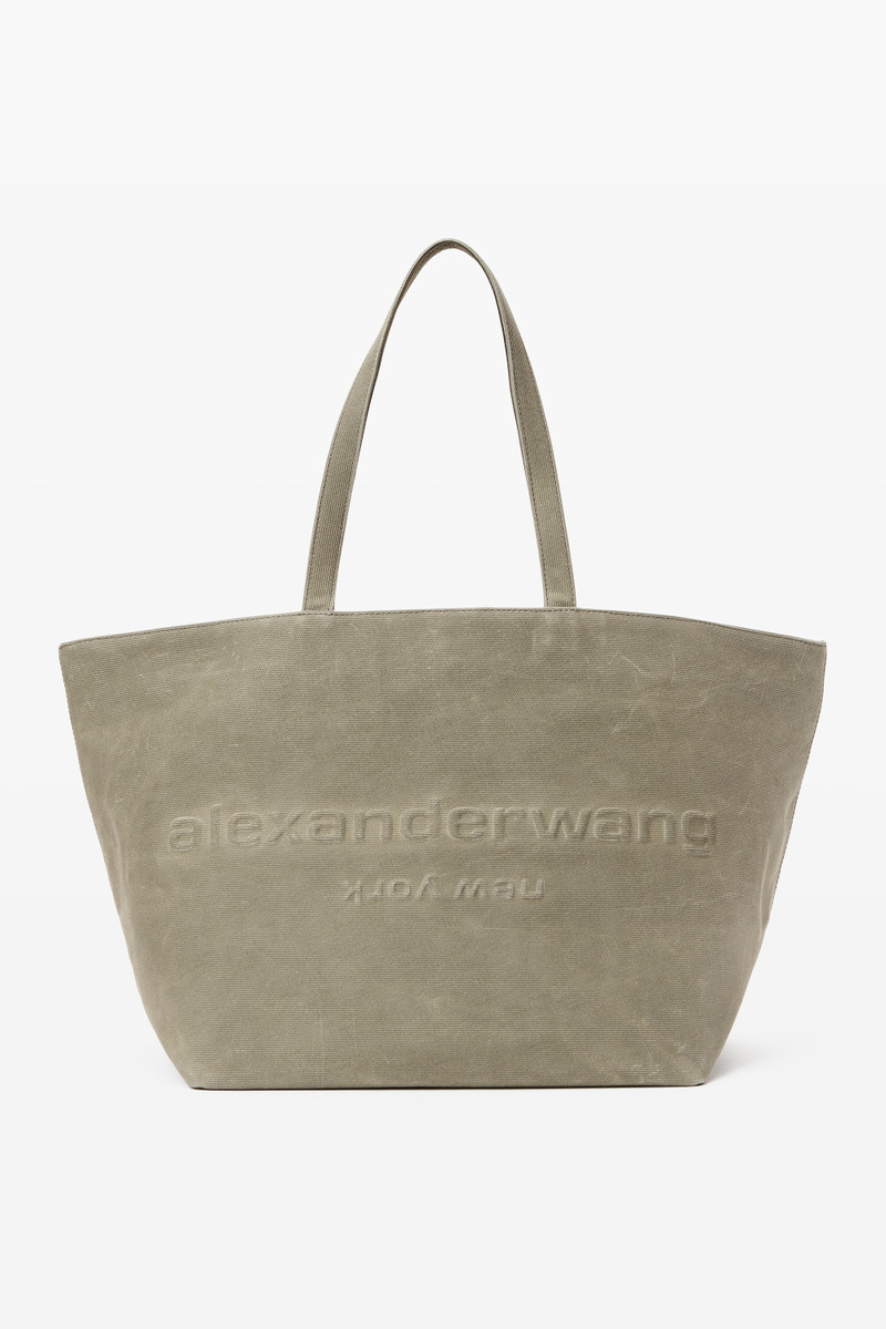 Punch Tote Bag in wax canvas 1