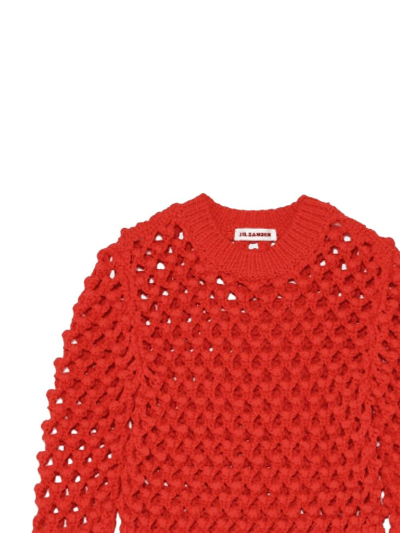 Jil Sander open-knit sweater outlook